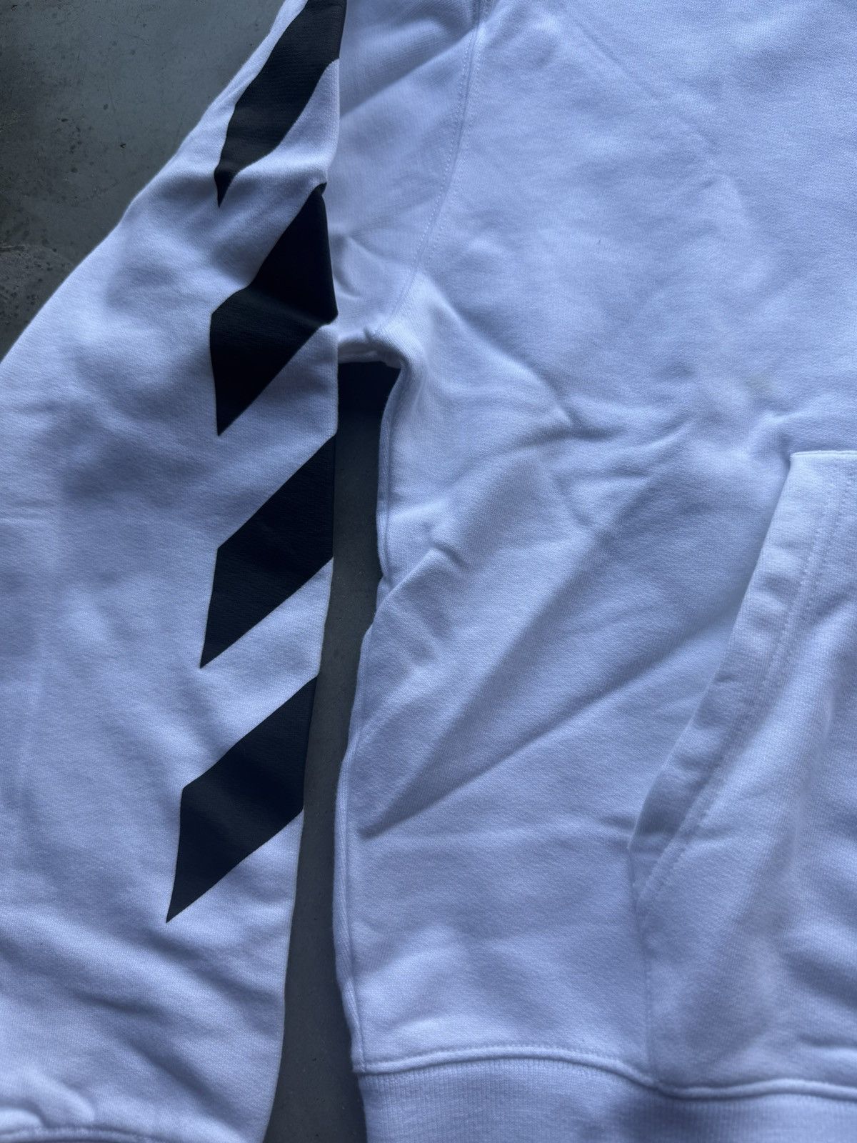 Off-White Off-White Diagonal Helvetica Oversized Hoodie White Size US S / EU 44-46 / 1 - 4 Thumbnail