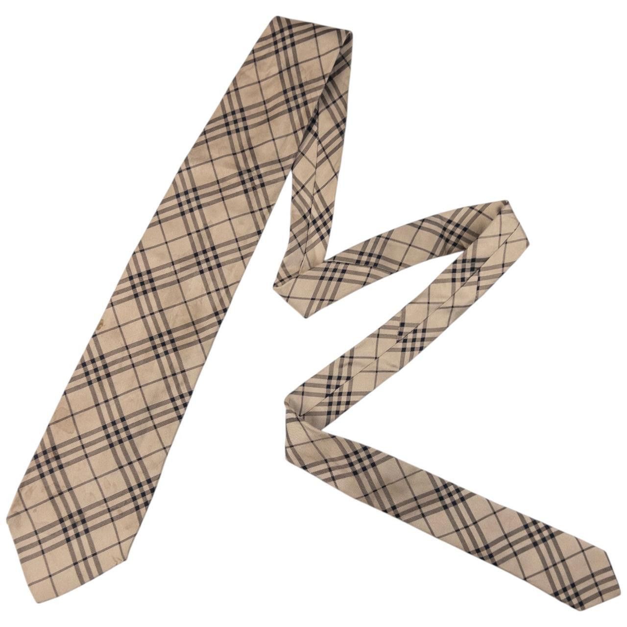 Burberry Vintage Burberry Nova Check Silk Tie Size ONE SIZE - 6 Thumbnail