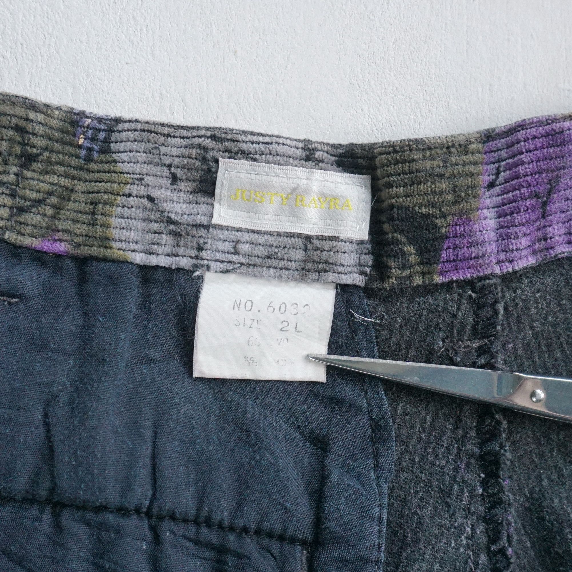 Japanese Brand JUSTY RAYRA Full Printed Floral Corduroy Size 26" / US 2 / IT 38 - 8 Thumbnail