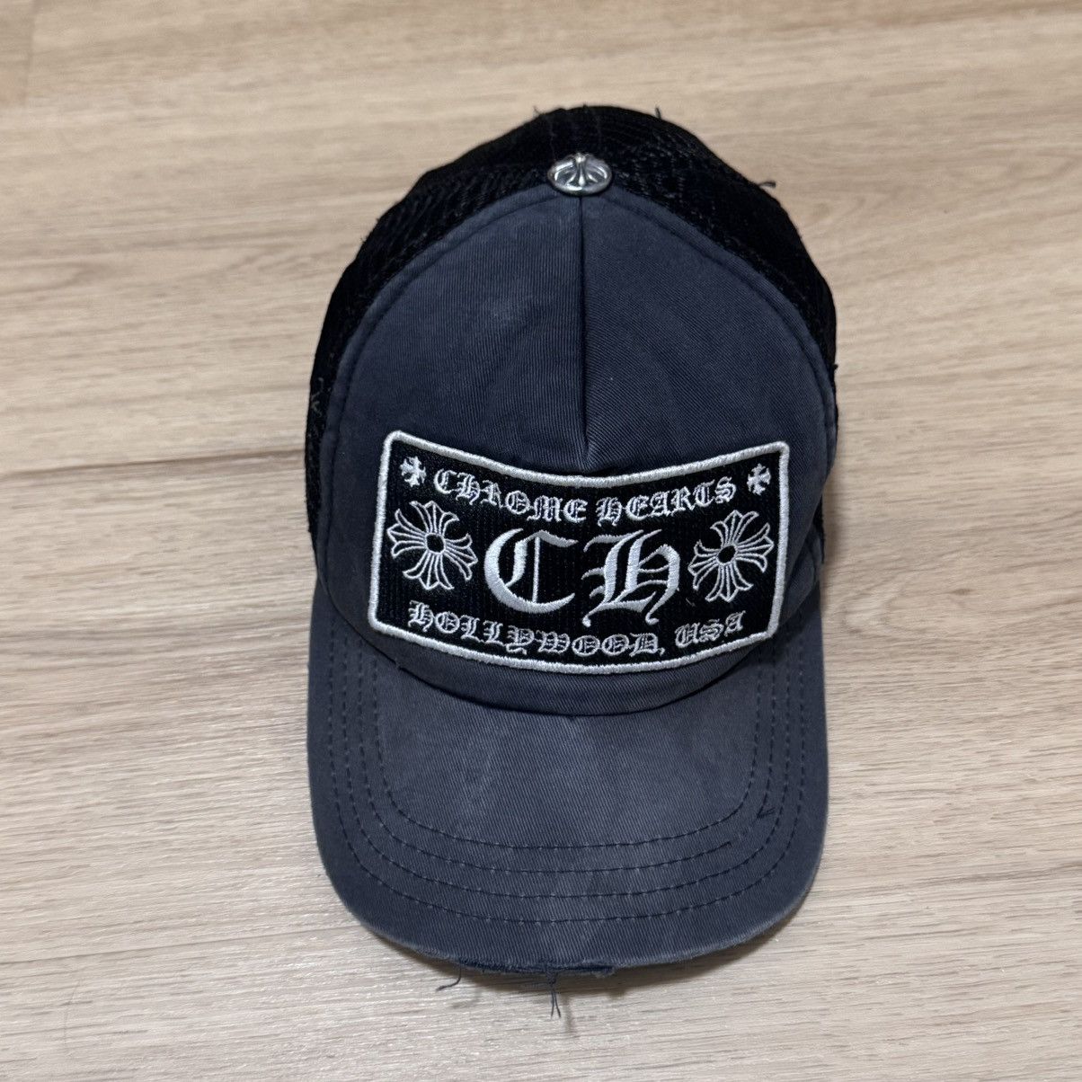 【人気/関税/送料込み】 Chrome Hearts Fuck Hollywood Trucker Chrome Hearts Fuck Hollywood White Black Trucker Cap