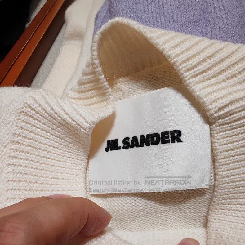 Jil Sander Jil Sander size 48 Embroidered Letter Knit Sweater Size M / US 6-8 / IT 42-44 - 4 Thumbnail