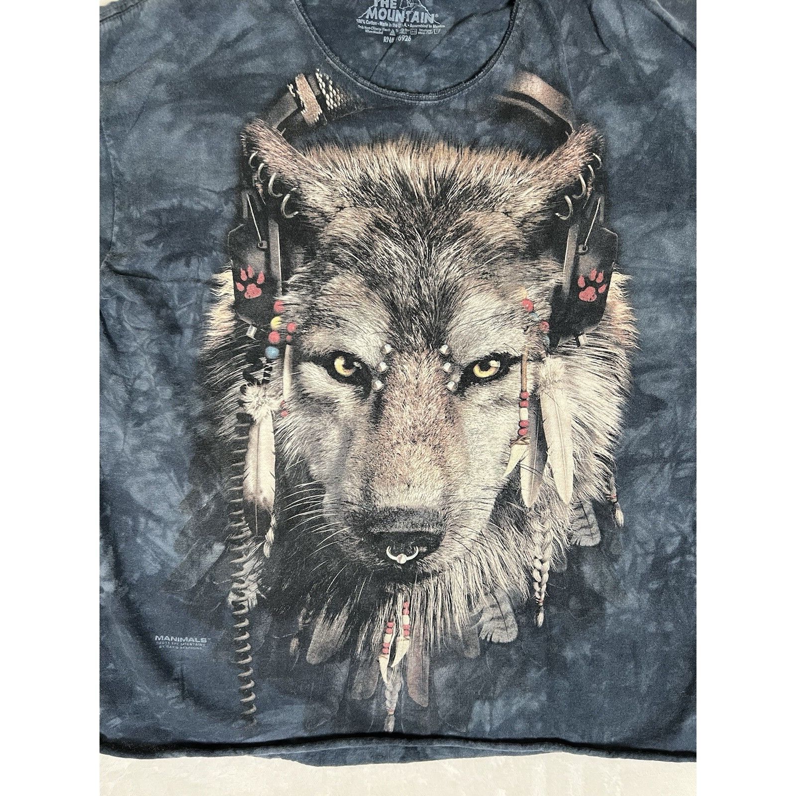 The Mountain The Mountain Manimals Wolf T-Shirt Women’s Large David Penf Size L / US 10 / IT 46 - 2 Thumbnail