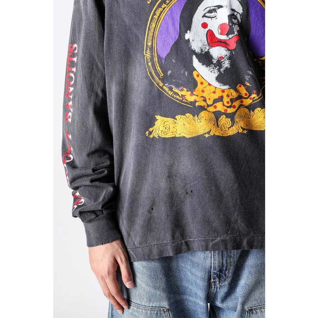 Saint Michael o1mle0326 Born Saint Long Sleeve T-Shirt in Black Size US M / EU 48-50 / 2 - 10 Thumbnail