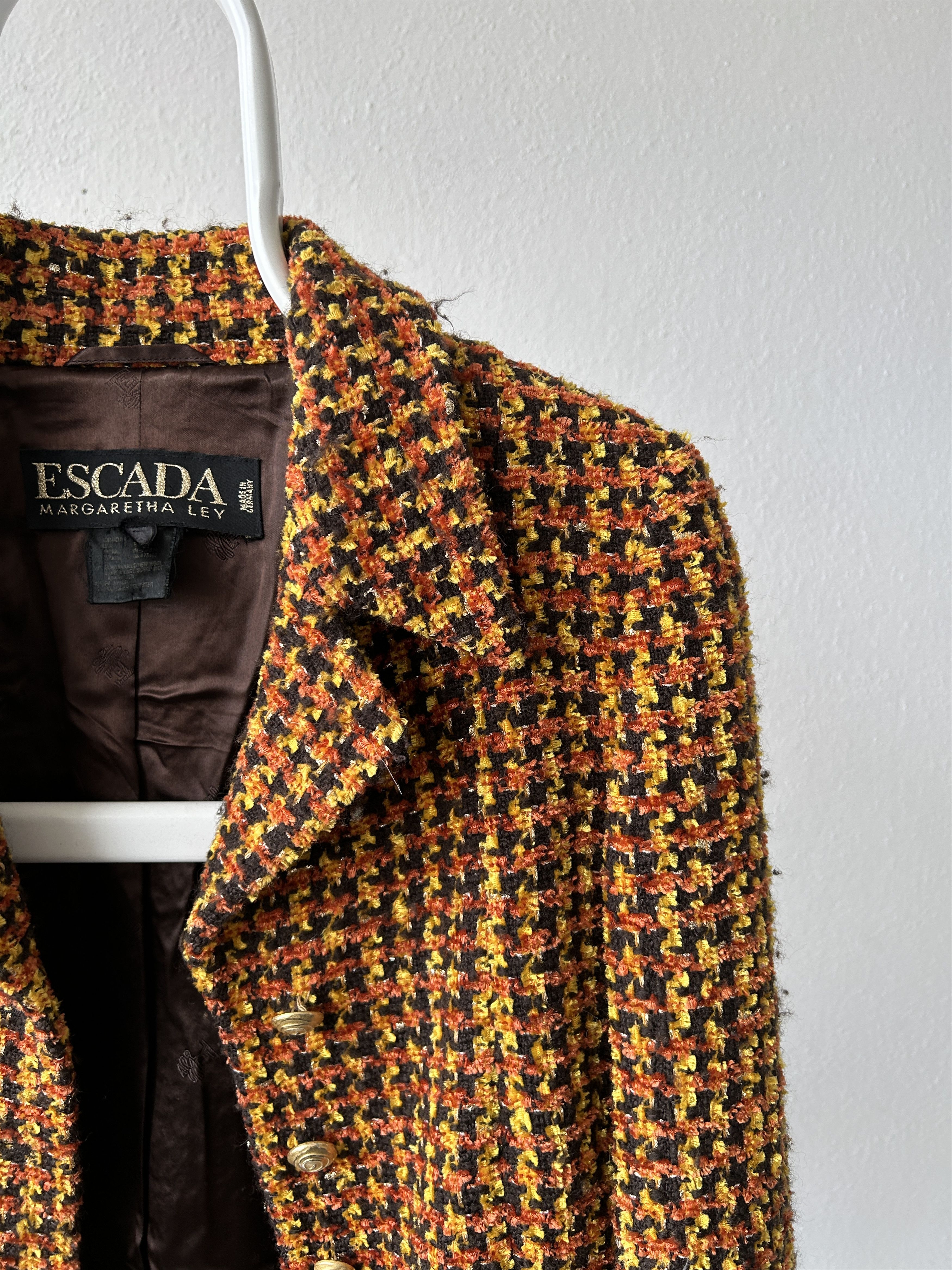 Escada Vintage Escada tweed blazer Size M / US 6-8 / IT 42-44 - 13 Thumbnail