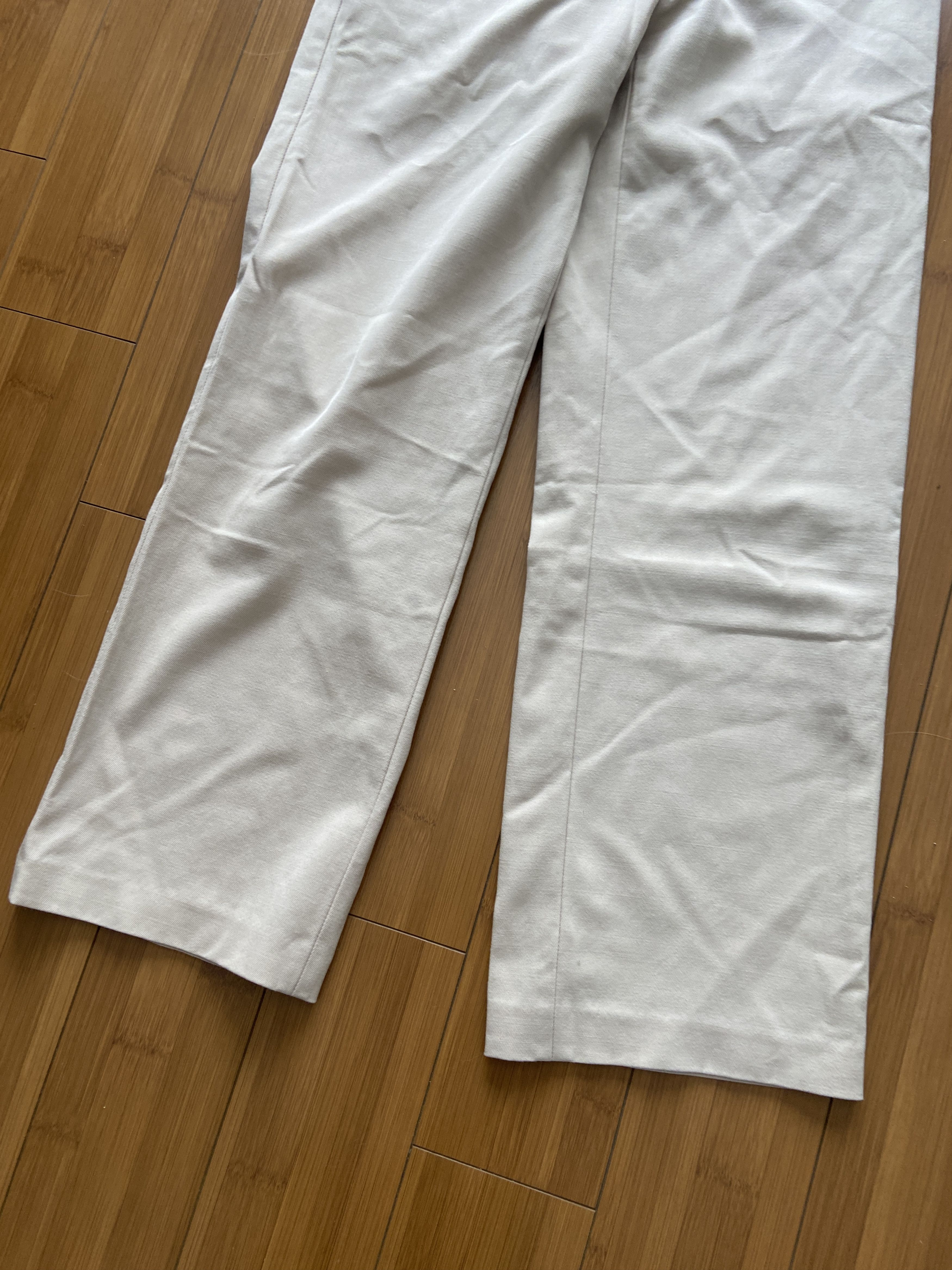 Aritzia Aritzia Babaton Beige Tan Wide Leg Dress Pants 8 Medium Size 30" / US 8 / IT 44 - 2 Thumbnail