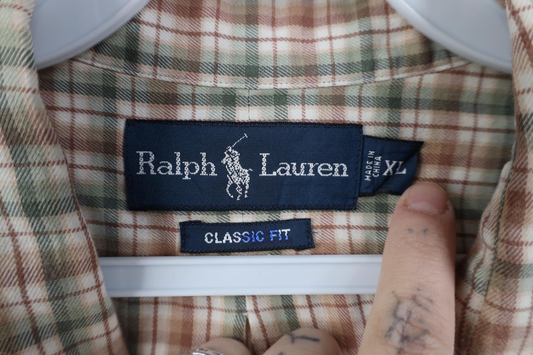 Polo Ralph Lauren Vintage 90s Ralph Lauren Button Down Shirt Earth Tone Plaid Size US XL / EU 56 / 4 - 7 Thumbnail