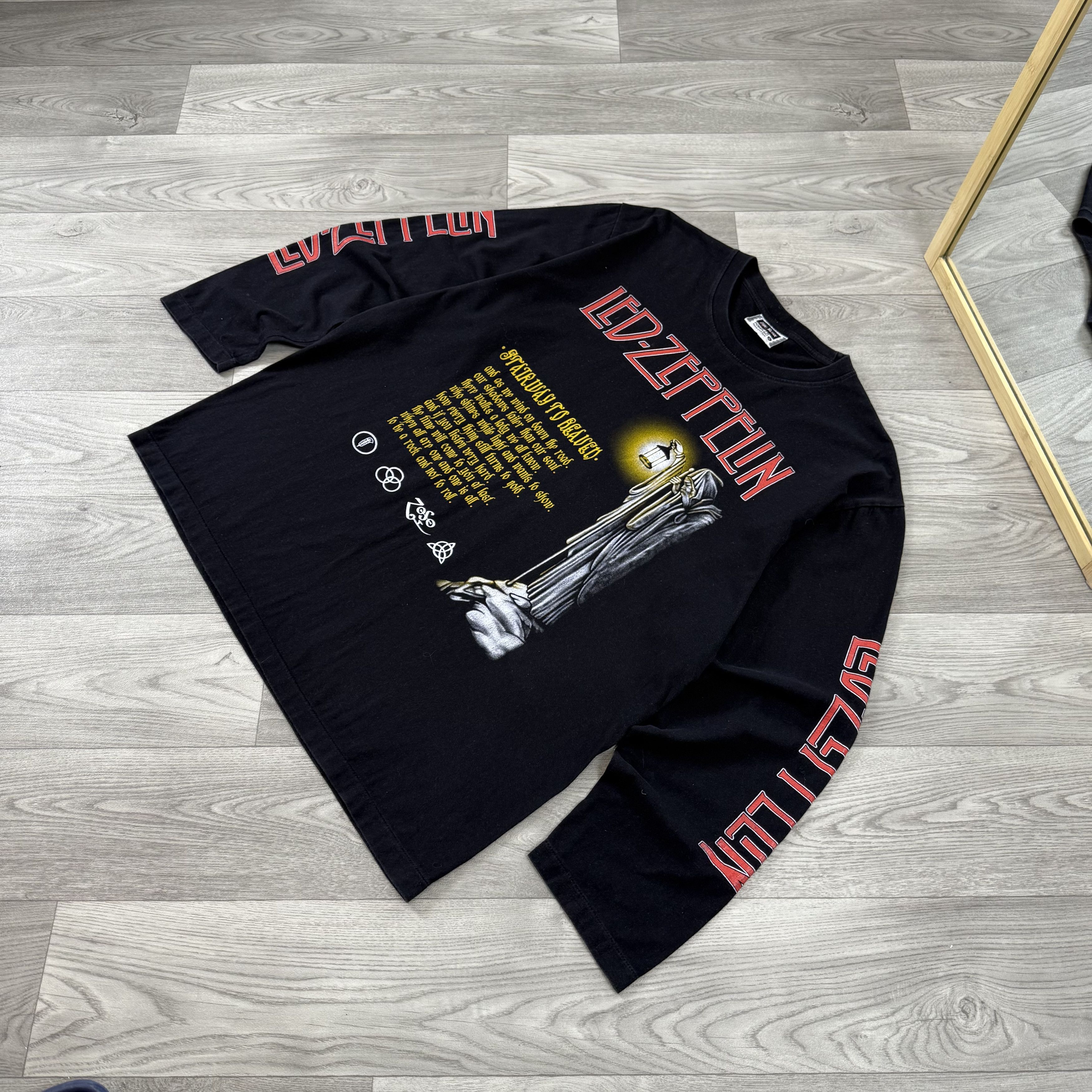 Led Zeppelin Vintage Led Zeppelin 90s Black Graphic Long Sleeve Tee Shirt Size US XL / EU 56 / 4 - 5 Thumbnail