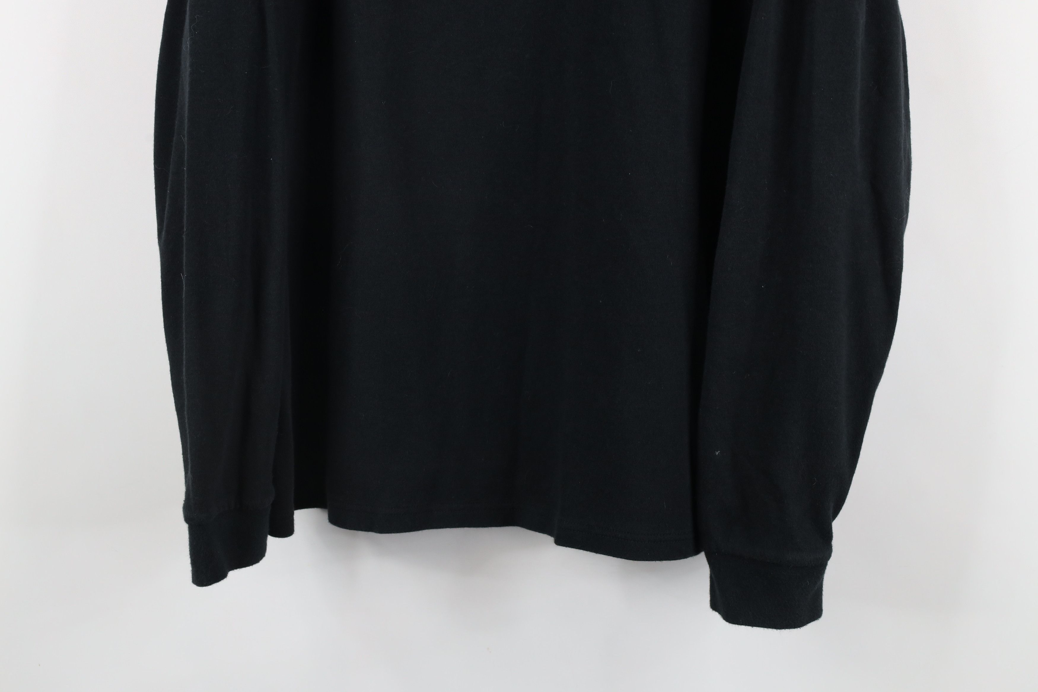 L.L. Bean × Vintage Vintage 90s LL Bean Mock Neck Long Sleeve T-Shirt Black Size XL / US 12-14 / IT 48-50 - 3 Thumbnail