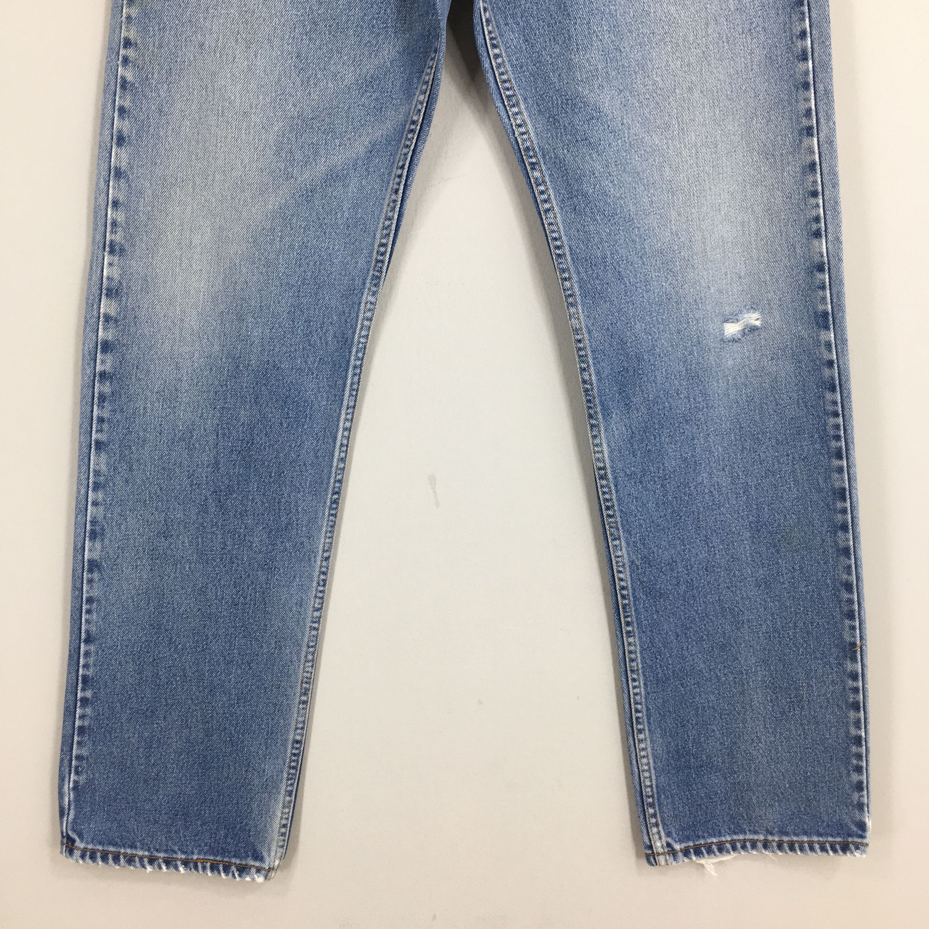 Levi's Size 30x32 Vintage 90s Levi's 505 Faded Blue Jeans S1802 Size US 30 / EU 46 - 4 Thumbnail
