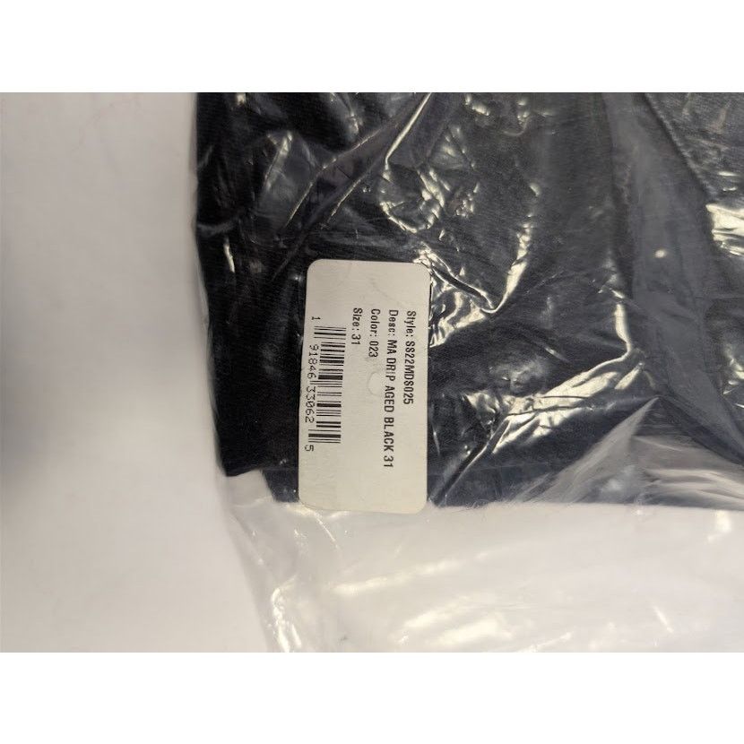 Amiri o1rshd1 MA Drip Skinny Denim Jeans in Aged Black Size US 31 - 22 Thumbnail