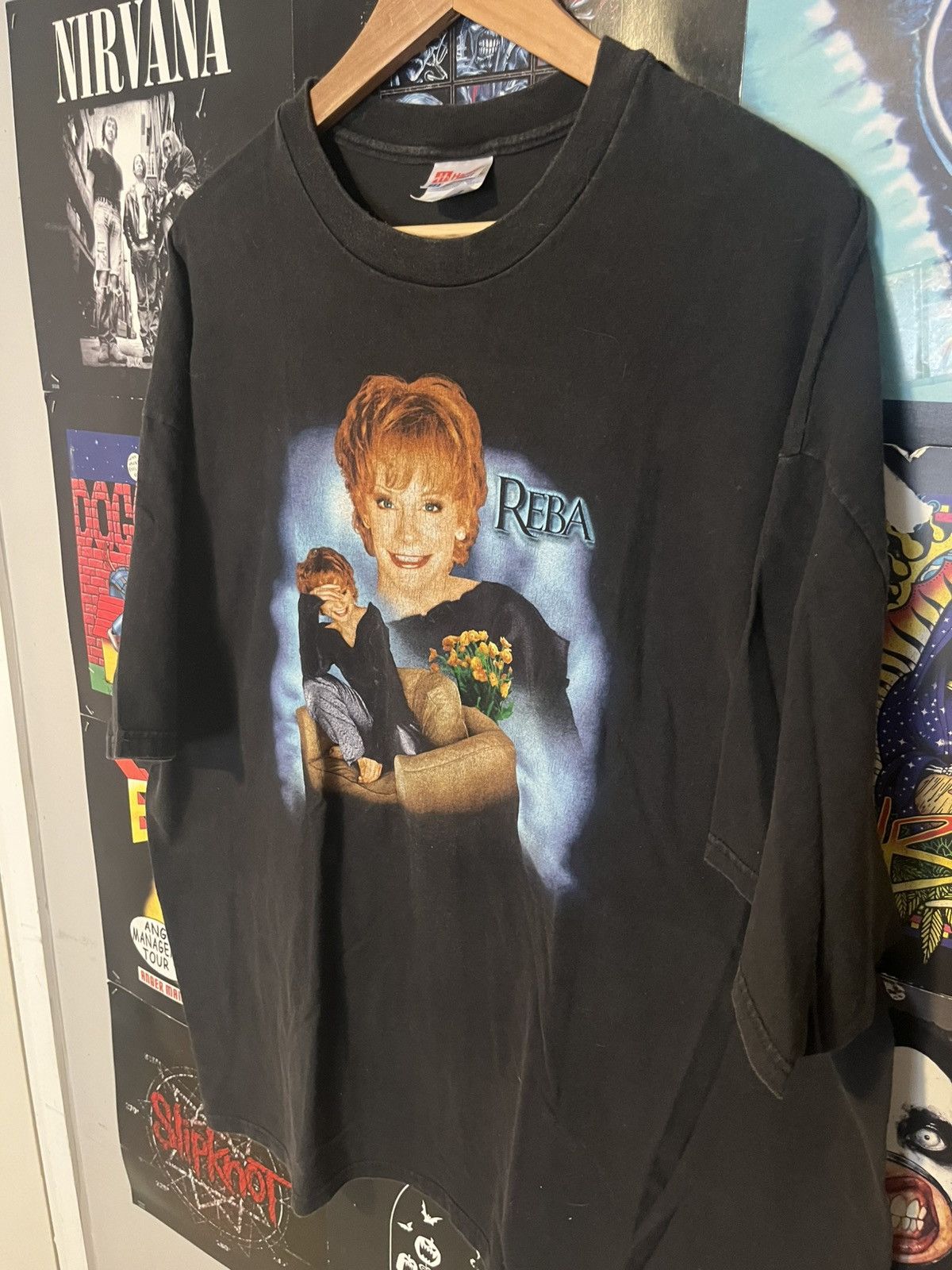 Hanes Vintage 90’ 2001 Reba Girls Night Out Tour Boxy Faded shirt Size US XXL / EU 58 / 5 - 2 Thumbnail