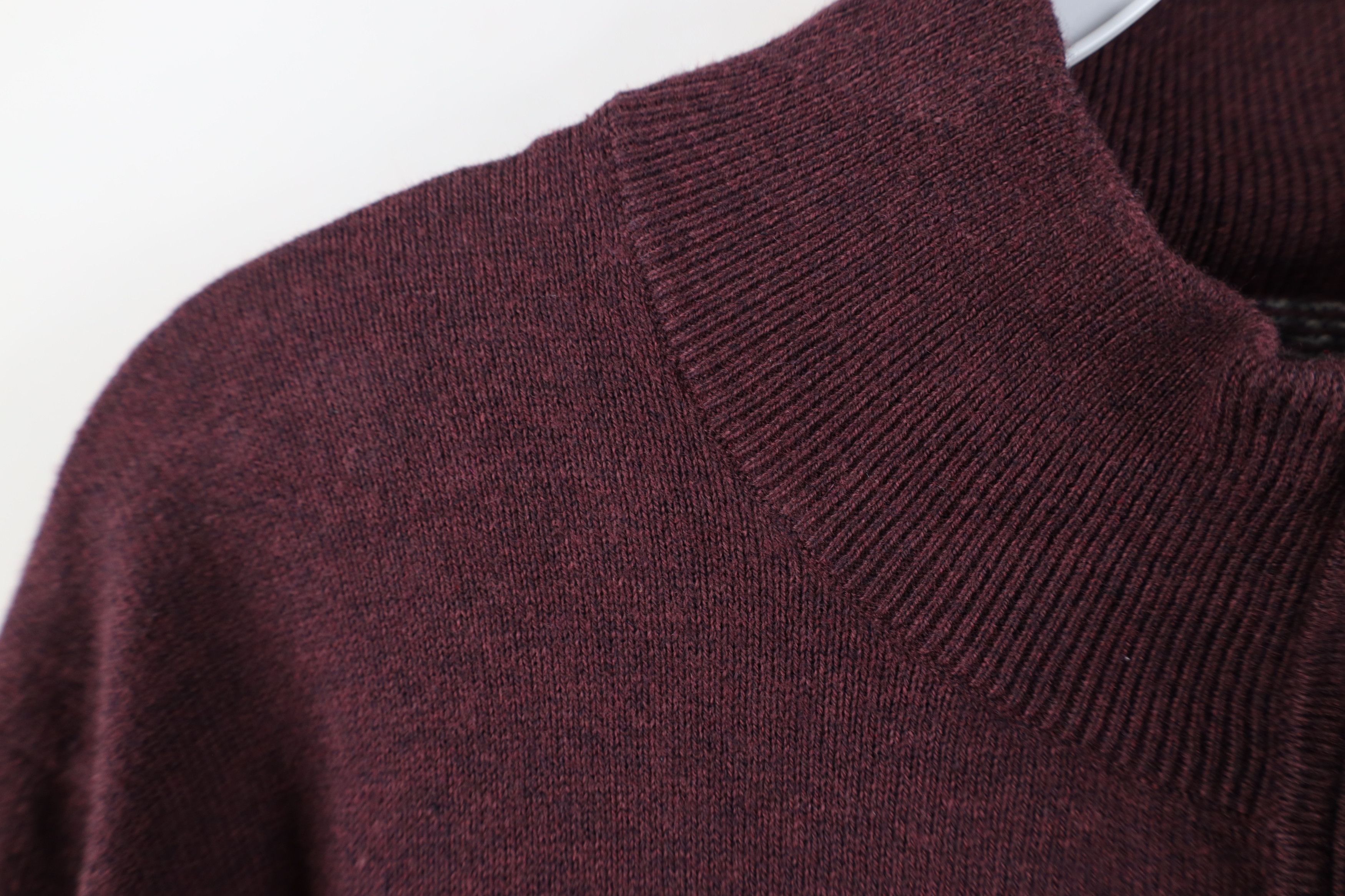 Vintage New Streetwear Cashmere Blend Knit Half Zip Pullover Sweater Size US L / EU 52-54 / 3 - 5 Thumbnail