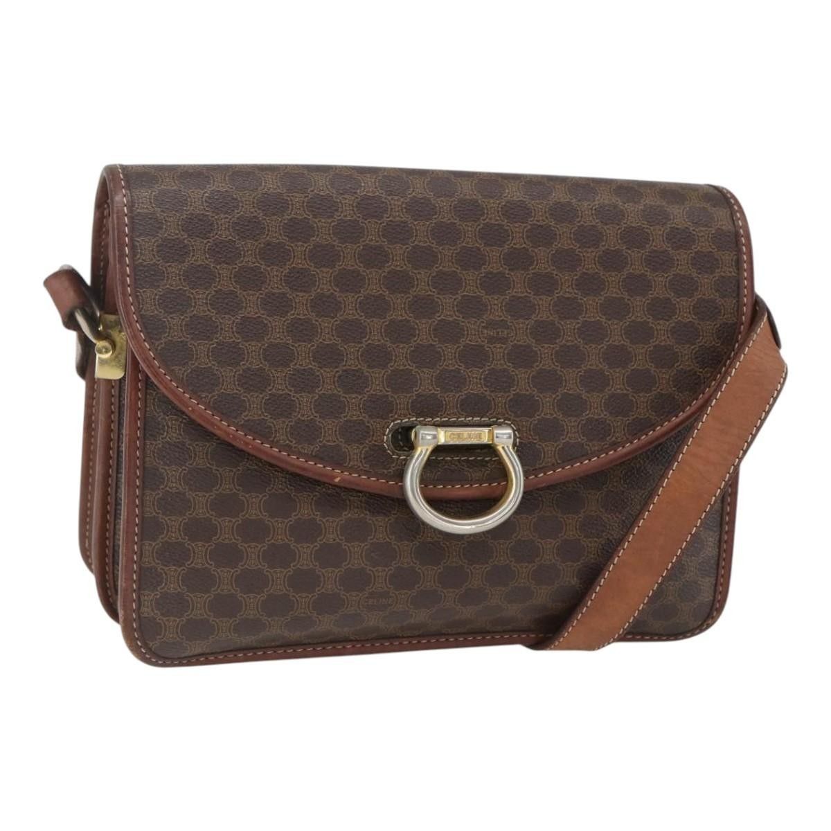 Celine Celine Vintage Macadam Shoulder Bag Canvas Size ONE SIZE - 1 Thumbnail