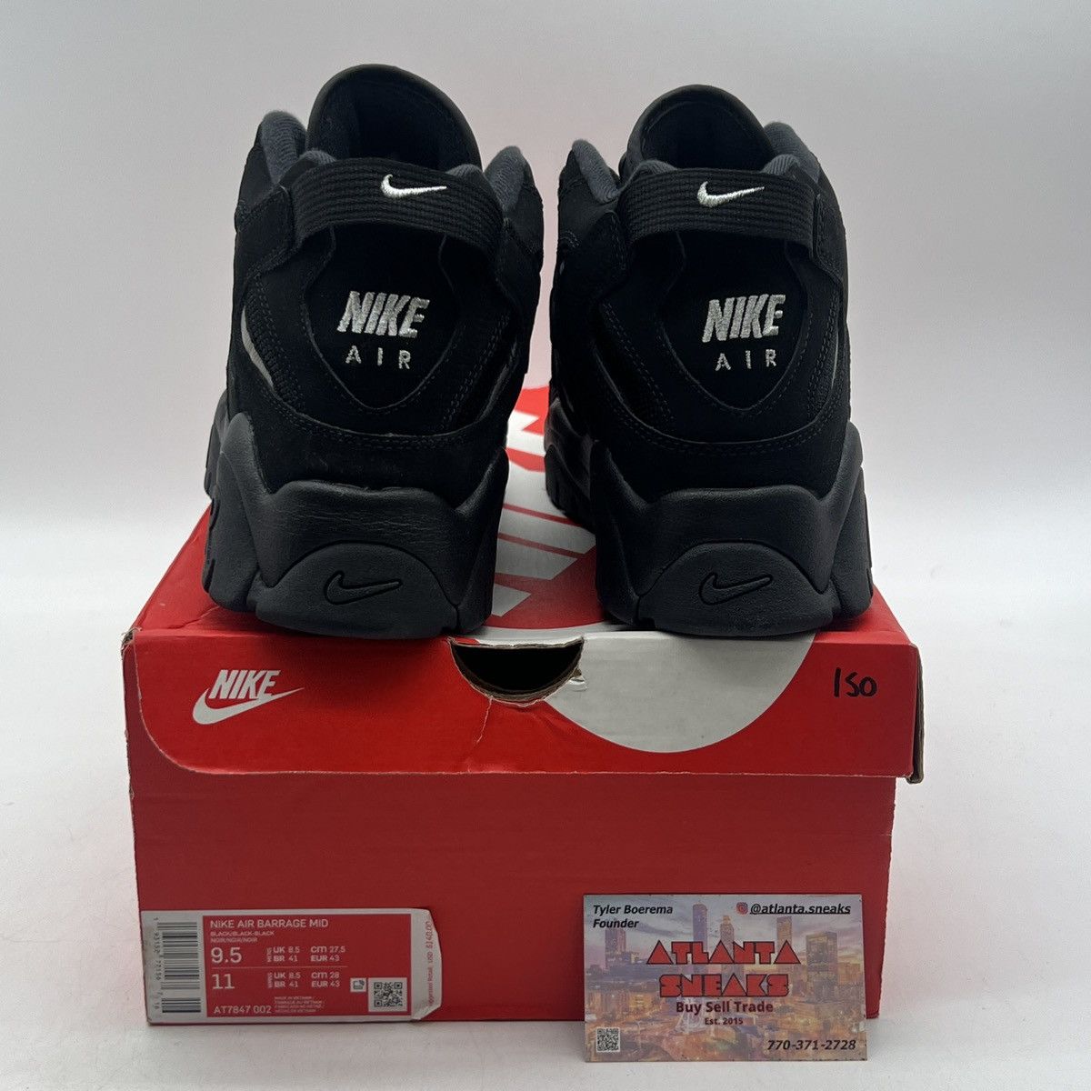 Nike Air barrage mid black Size US 9.5 / EU 42-43 - 3 Thumbnail