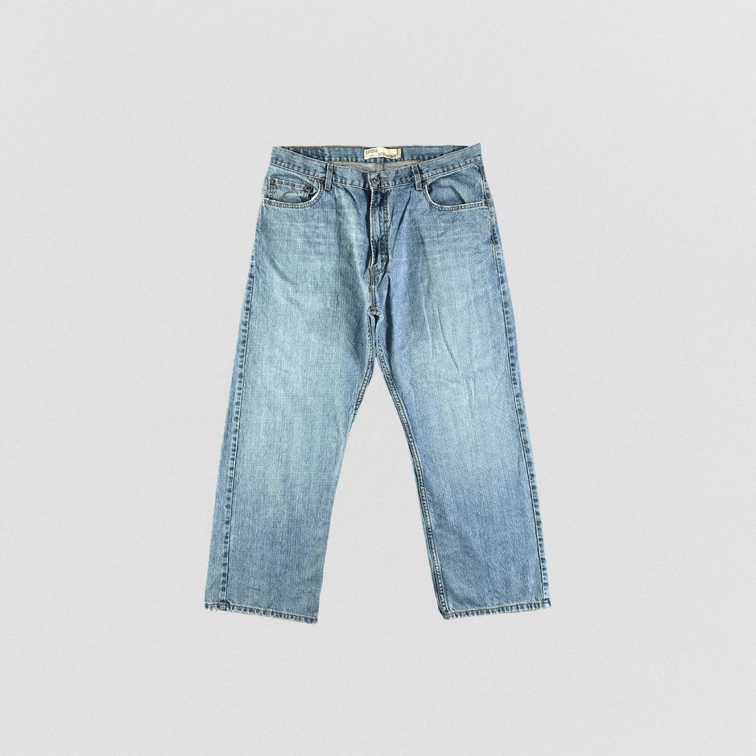 image of Blue Wash Levis 569 Jeans-Jm3463, Men's (Size 38)