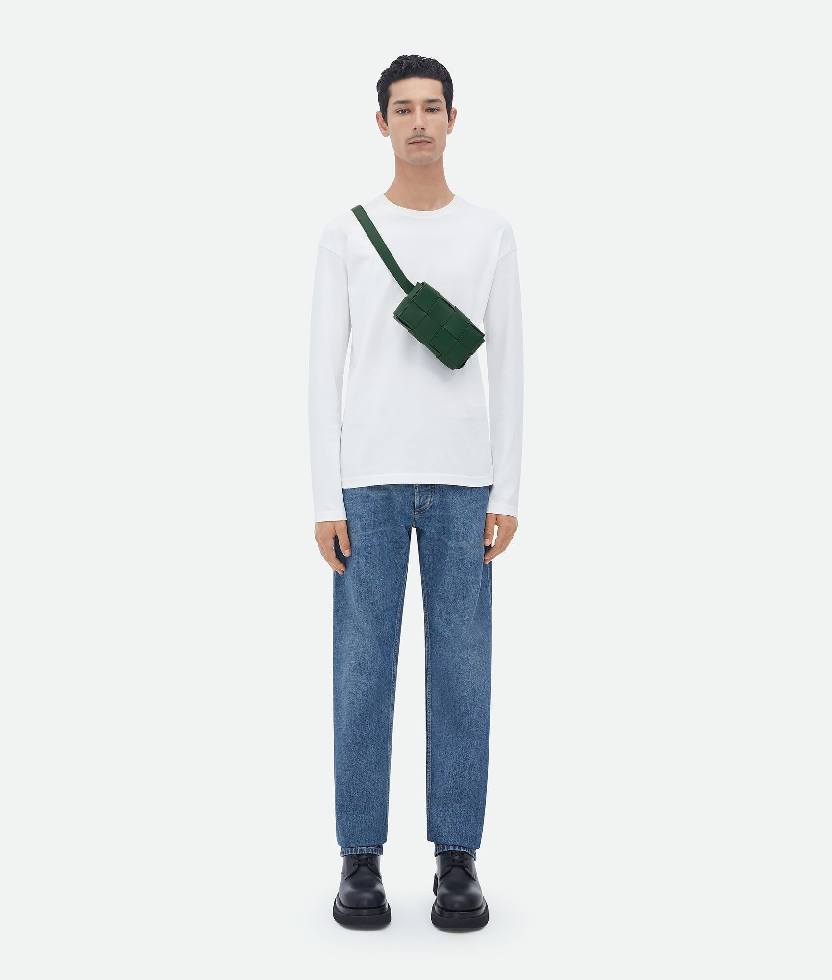 Bottega Veneta o1n1vont0225 Size: OS / Unisex Cassette Belt Bag Dark Green Size ONE SIZE - 4 Thumbnail