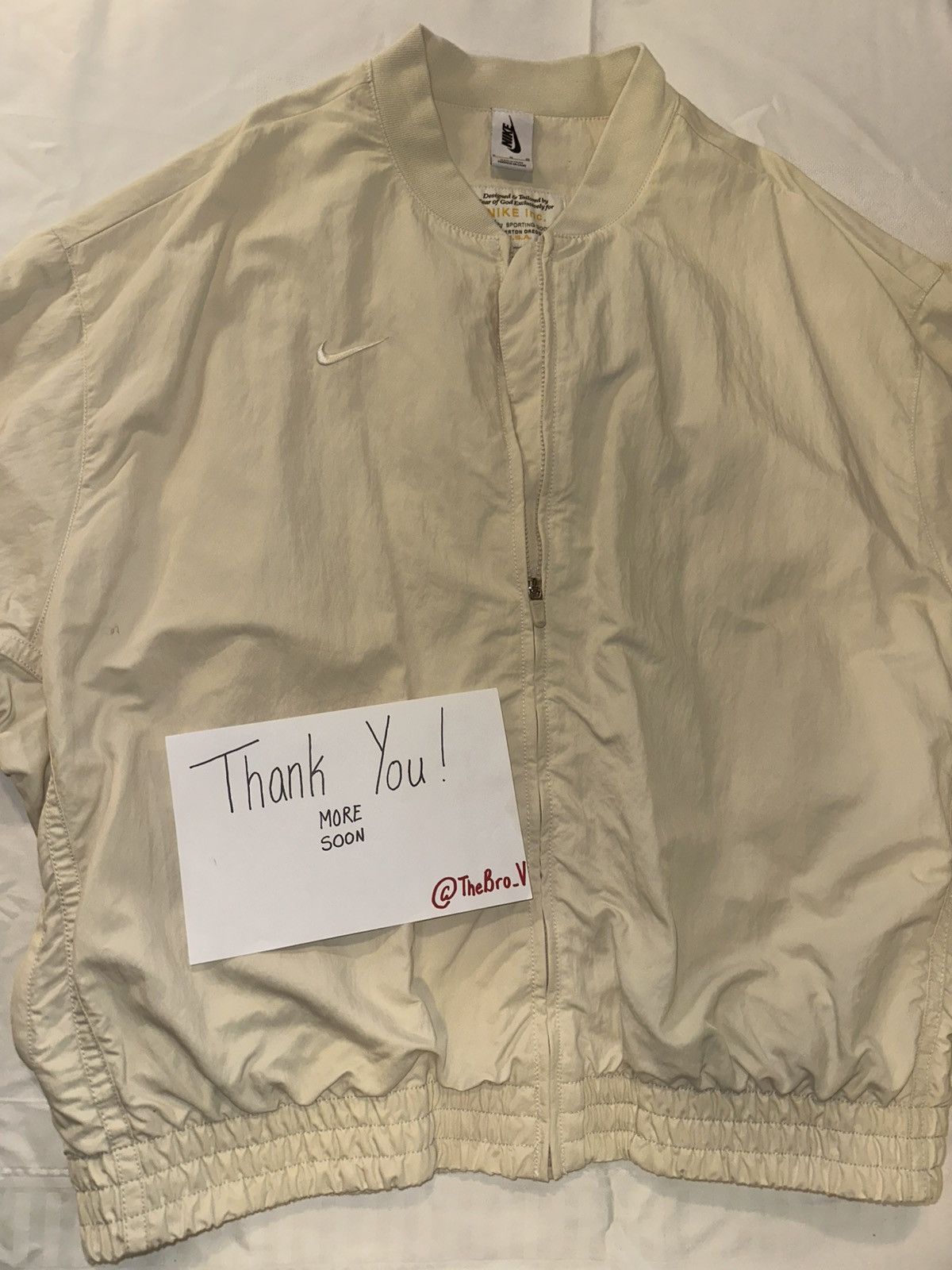 Fear of God × Nike Nike x Fear Of God NRG Basketball Jacket 'Light Cream' Size US XL / EU 56 / 4 - 1 Thumbnail
