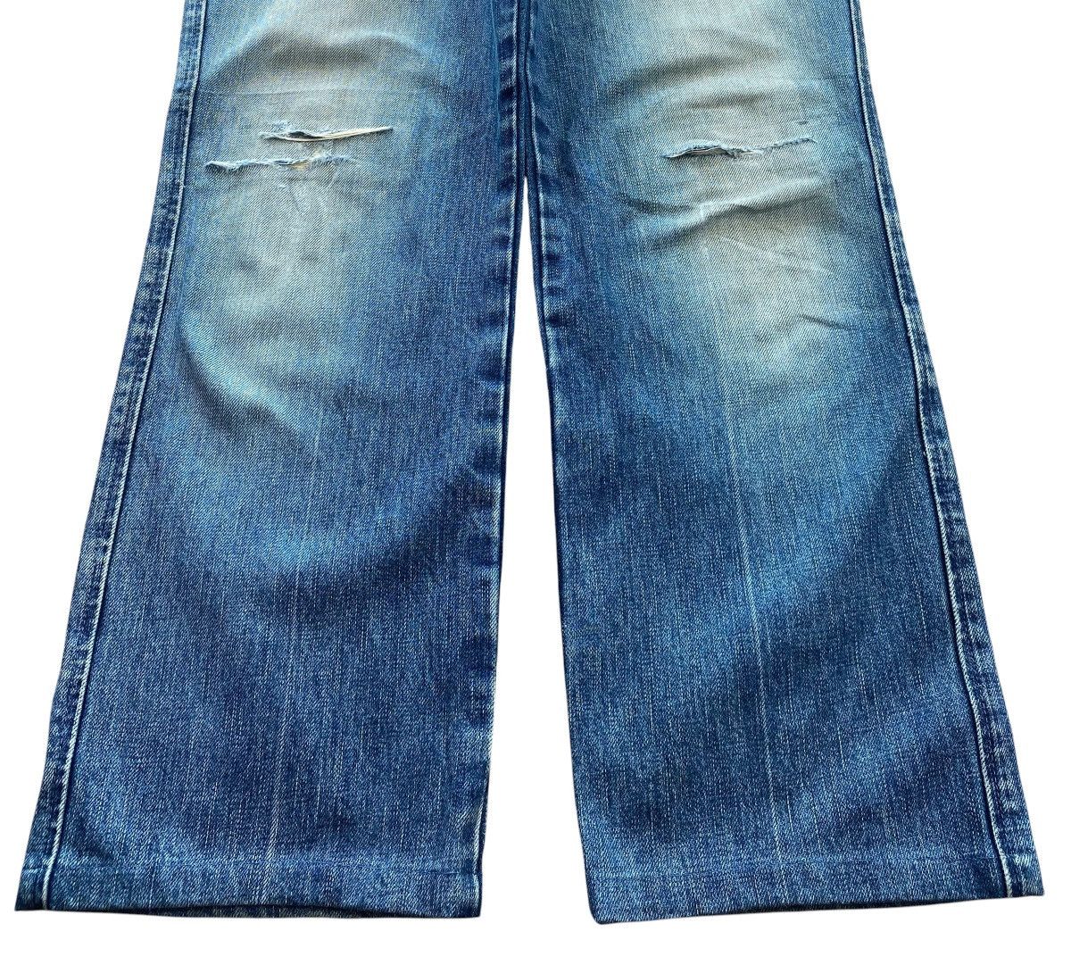 United Arrows United Arrow Faded Blue Wash Straight Leg Style Jeans Size US 31 - 5 Thumbnail