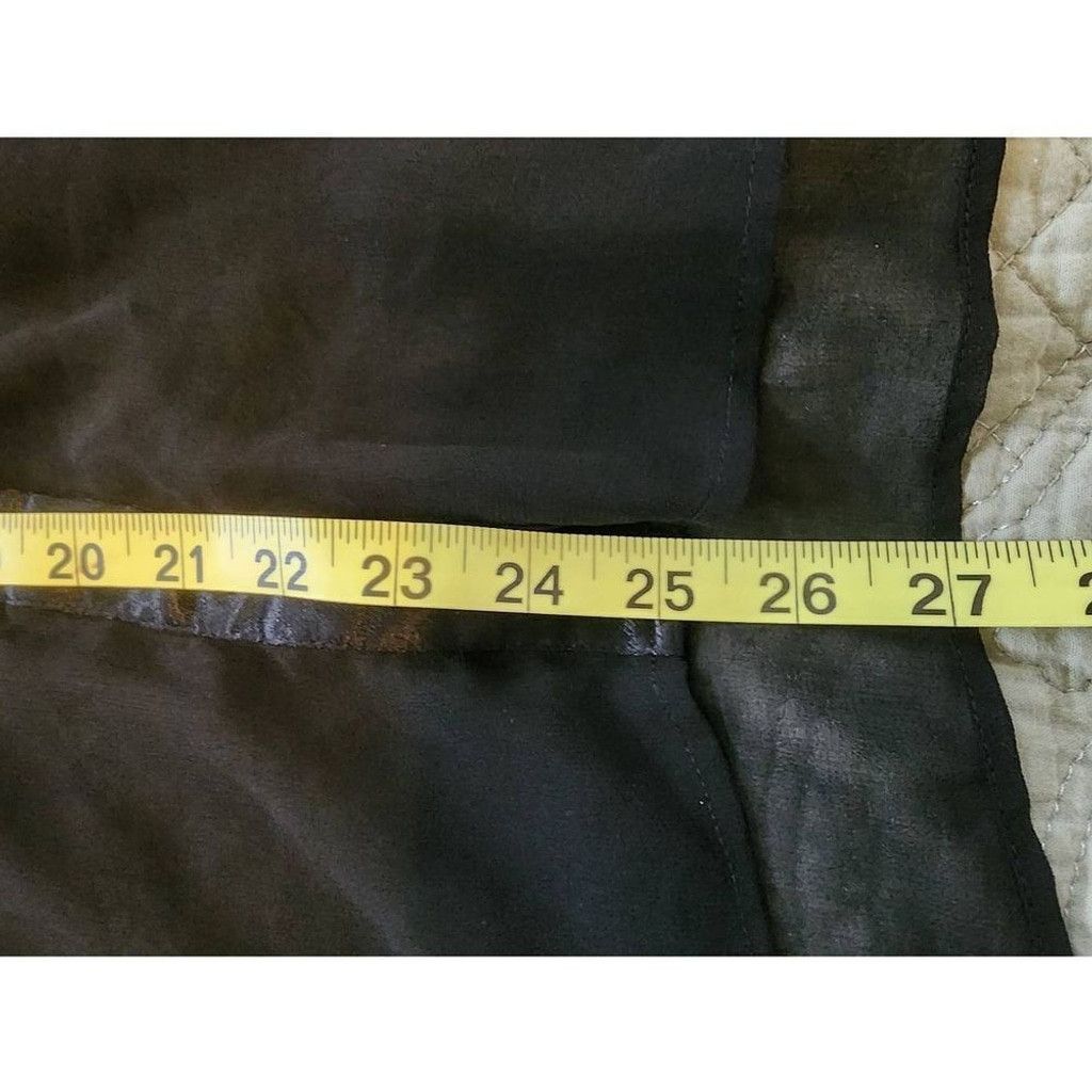 Zara Zara Black Sheer Blouse Size XS / US 0-2 / IT 36-38 - 5 Thumbnail
