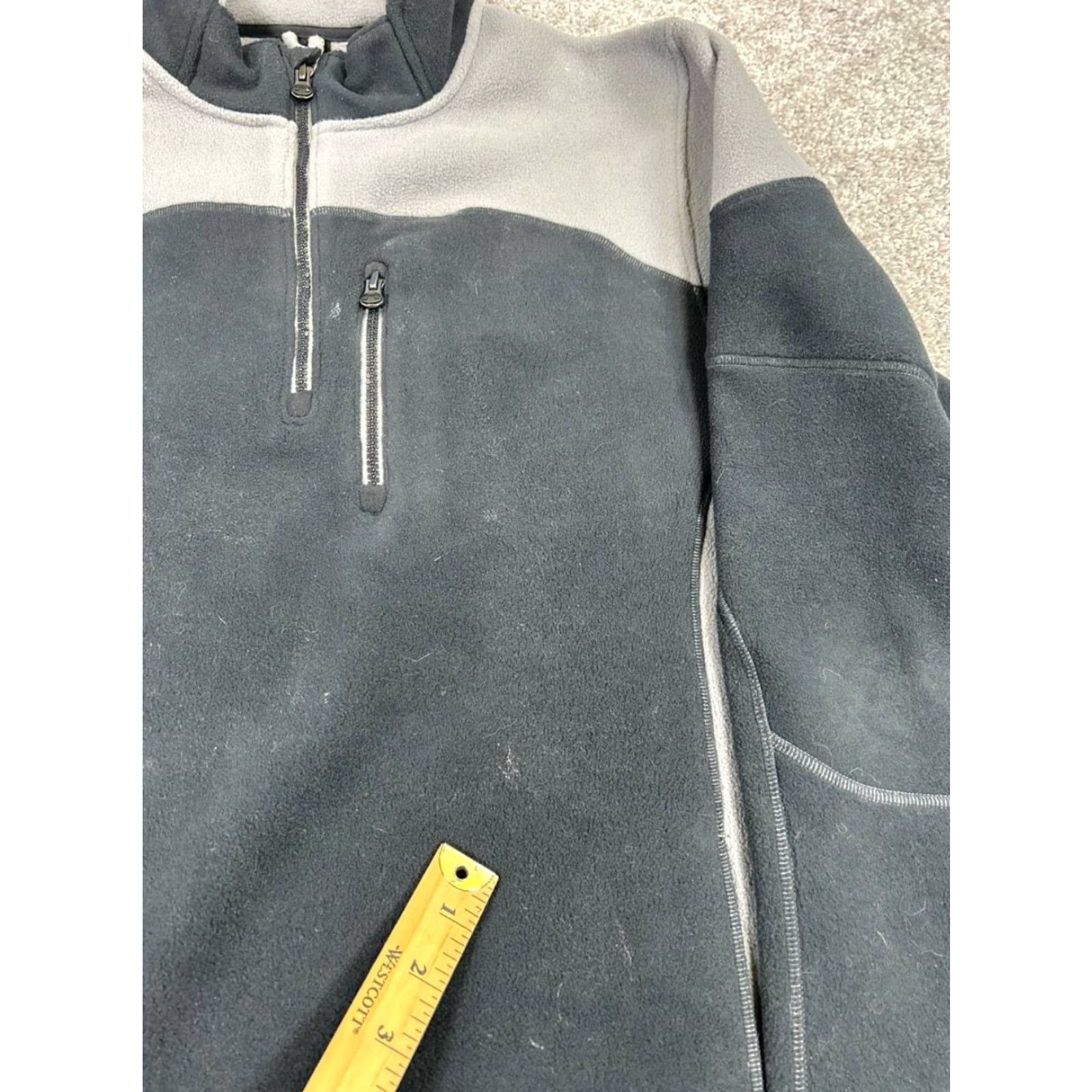 Under Armour Under Armour Mens XL Black Gray Quarter Zip Fleece Sweater Size US XL / EU 56 / 4 - 6 Thumbnail