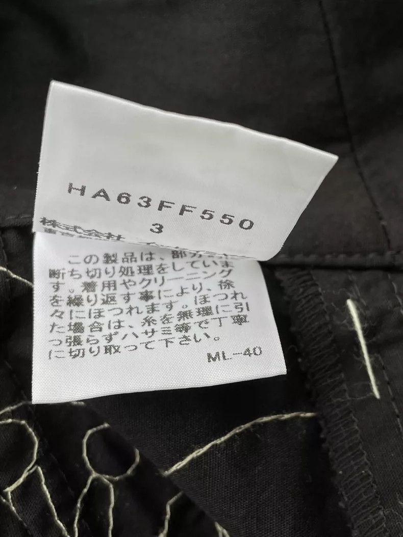 Issey Miyake Issey Miyake size:3 Black embroidered wide-leg pants Size 31" - 6 Thumbnail