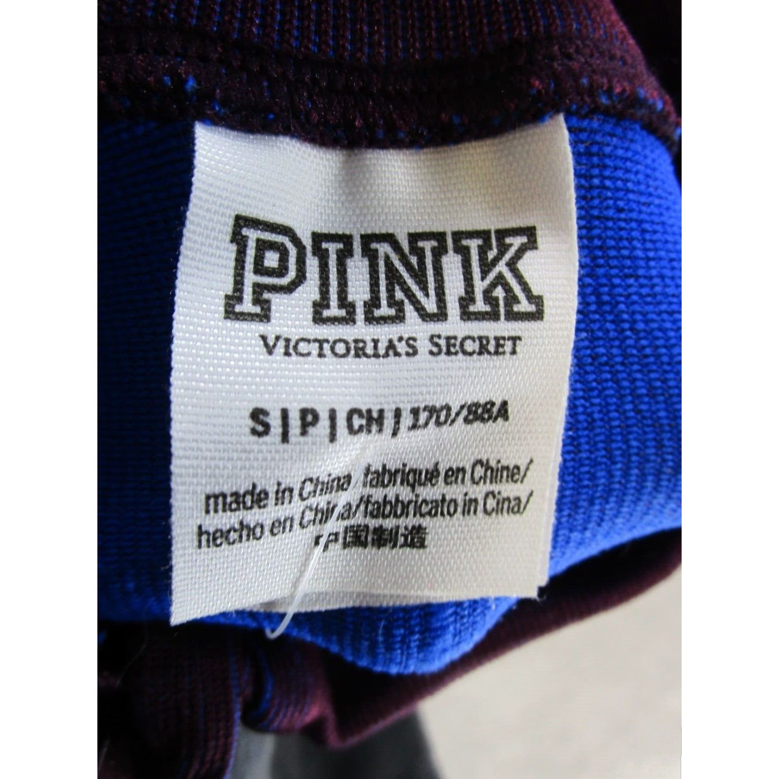 Victoria's Secret VINTAGE Victoria's Secret Sweater Shirt Womens S Mock Neck Fleece Pullover Blue Pink Solid 90s Concert? (Oops) Size S / US 4 / IT 40 - 2 Thumbnail
