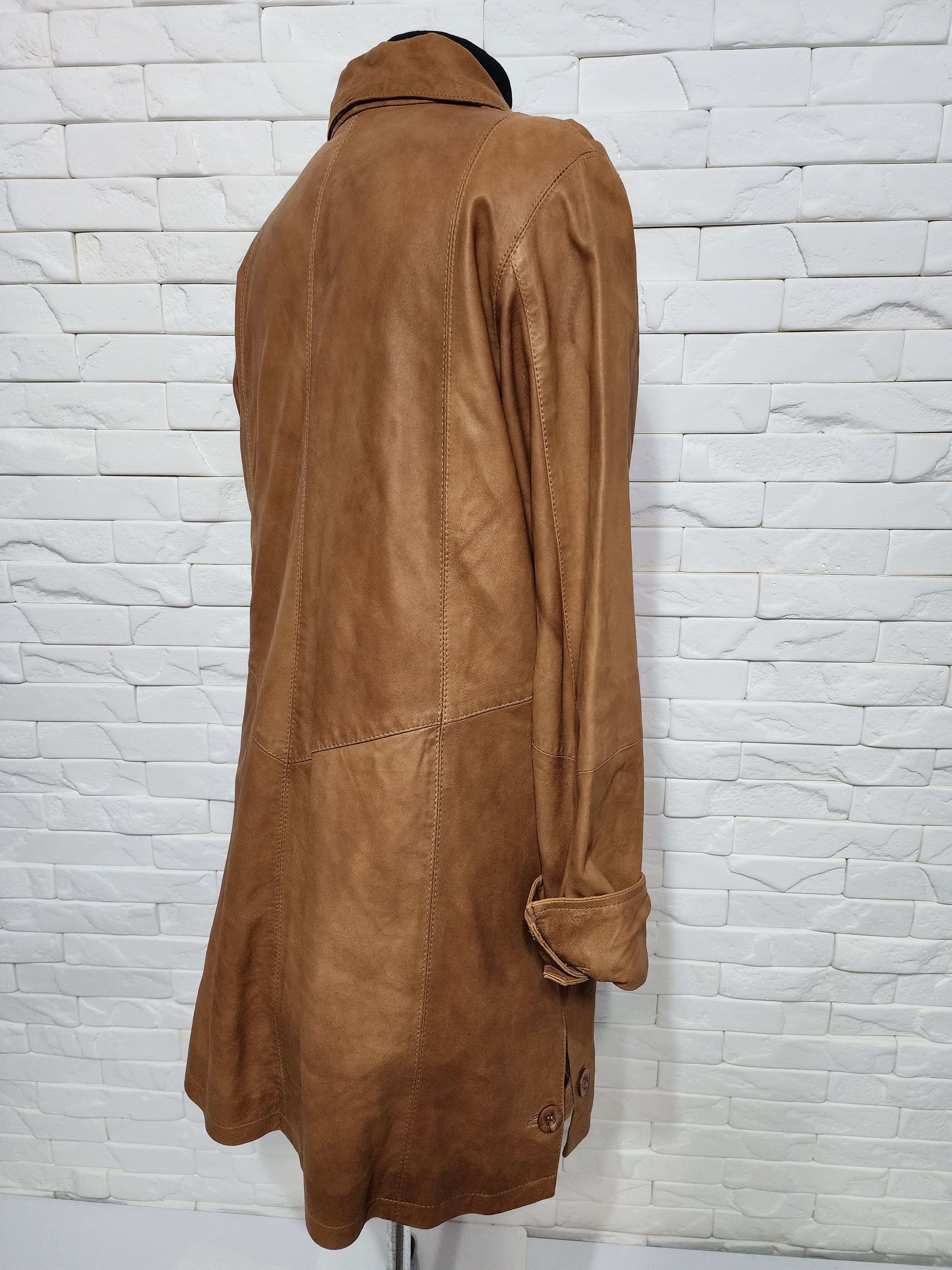 Genuine Leather Women's brown leather jacket. Size XL / US 12-14 / IT 48-50 - 5 Thumbnail