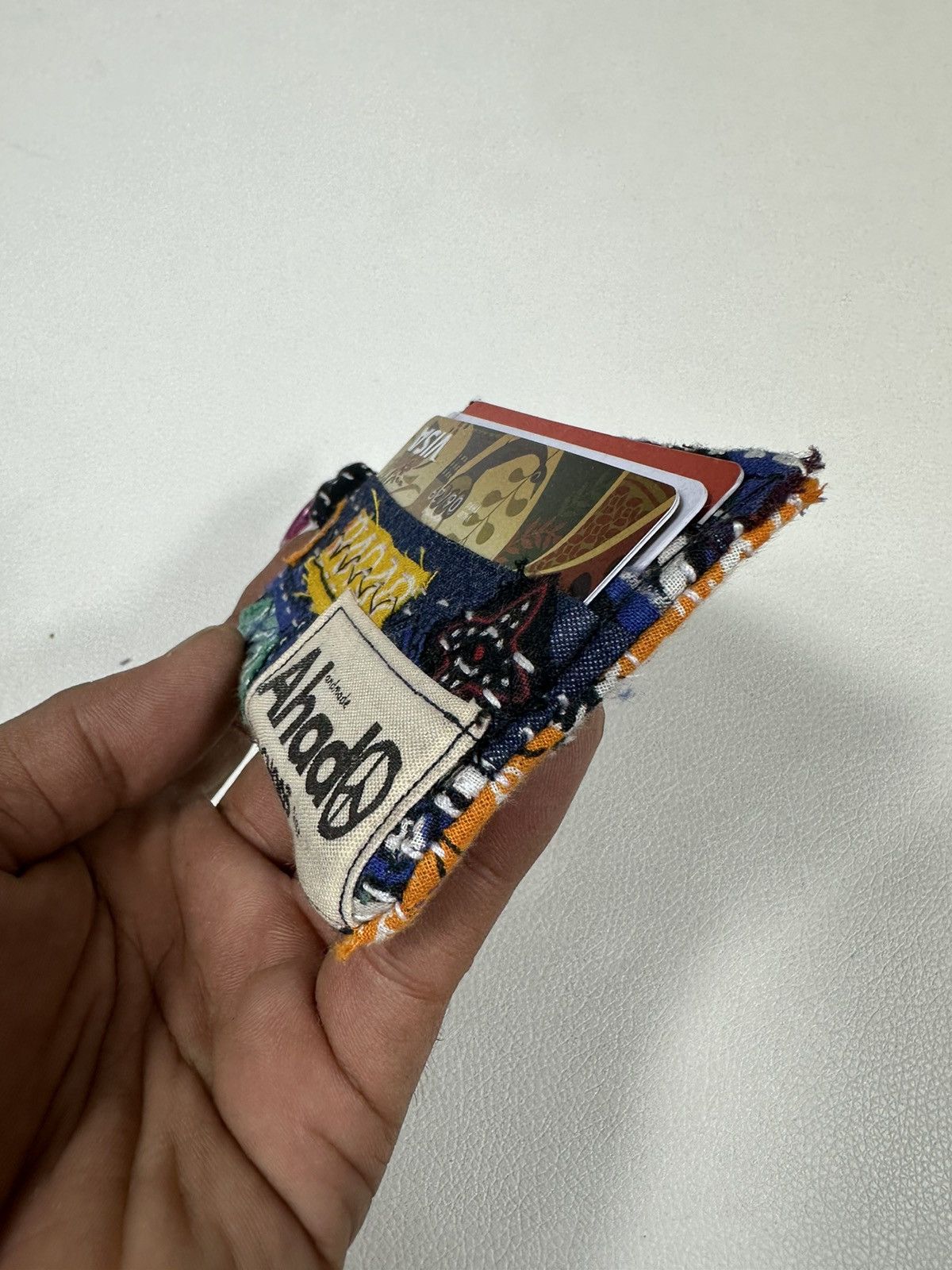 Other Custom Made Distressed Paisley Patchwork Card Holder Size ONE SIZE - 6 Thumbnail
