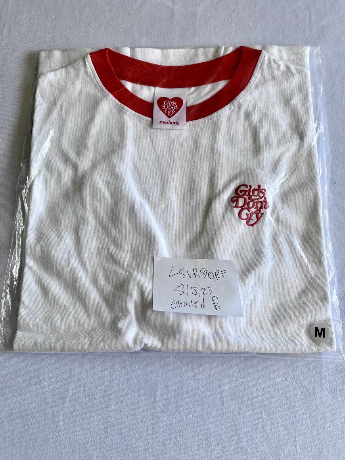 Girls Don't Cry GIRLS DON’T CRY RINGER TEE WHITE MEDIUM - LASTONE 🚨!! Size US M / EU 48-50 / 2 - 5 Thumbnail
