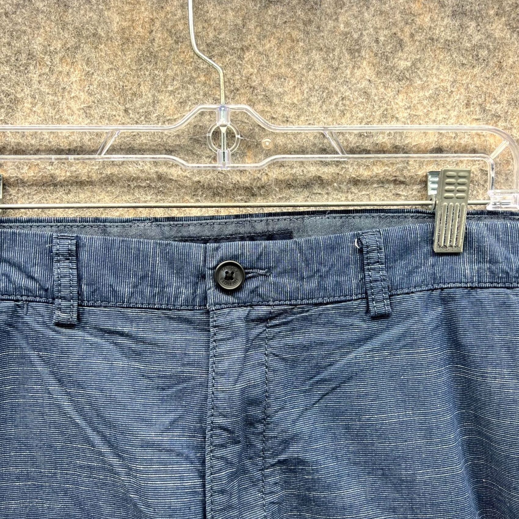 Tommy Hilfiger Tommy Hilfiger Shorts Men 38 Chino Flat Casual Cotton Heather Blue Golf Casual Mens Shorts 38 Blue Cotton Chino Front Pocket Button Size US 38 / EU 54 - 6 Thumbnail