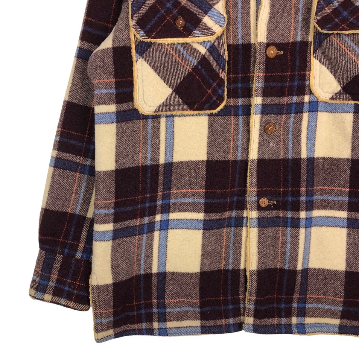 Japanese Brand 🔥Vintage Flannel Shirt Jacket Badon Tartan Design Shearing Size US M / EU 48-50 / 2 - 4 Thumbnail