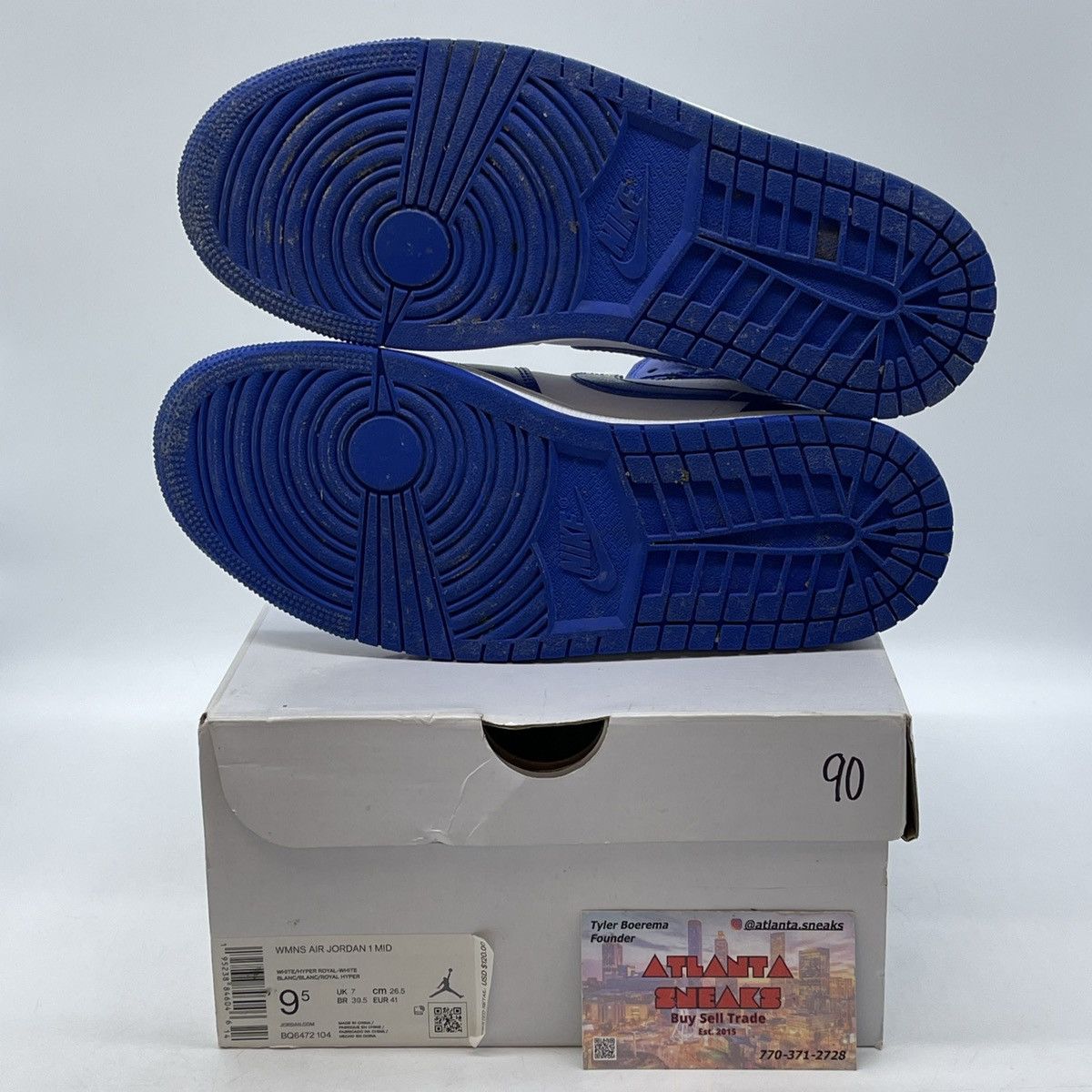 Jordan Brand Wmns Air Jordan 1 mid Kentucky blue Size US 9.5 / IT 39.5 - 7 Thumbnail