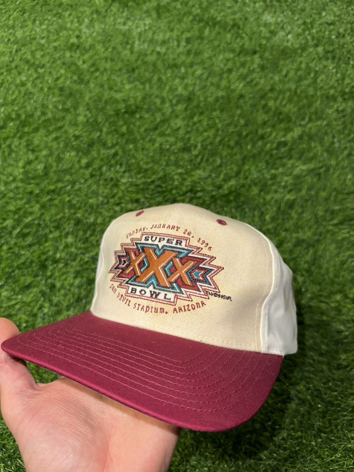 NFL × Vintage Vintage NFL Super Bowl 1996 Arizona Adjustable Hat Size ONE SIZE - 1 Thumbnail