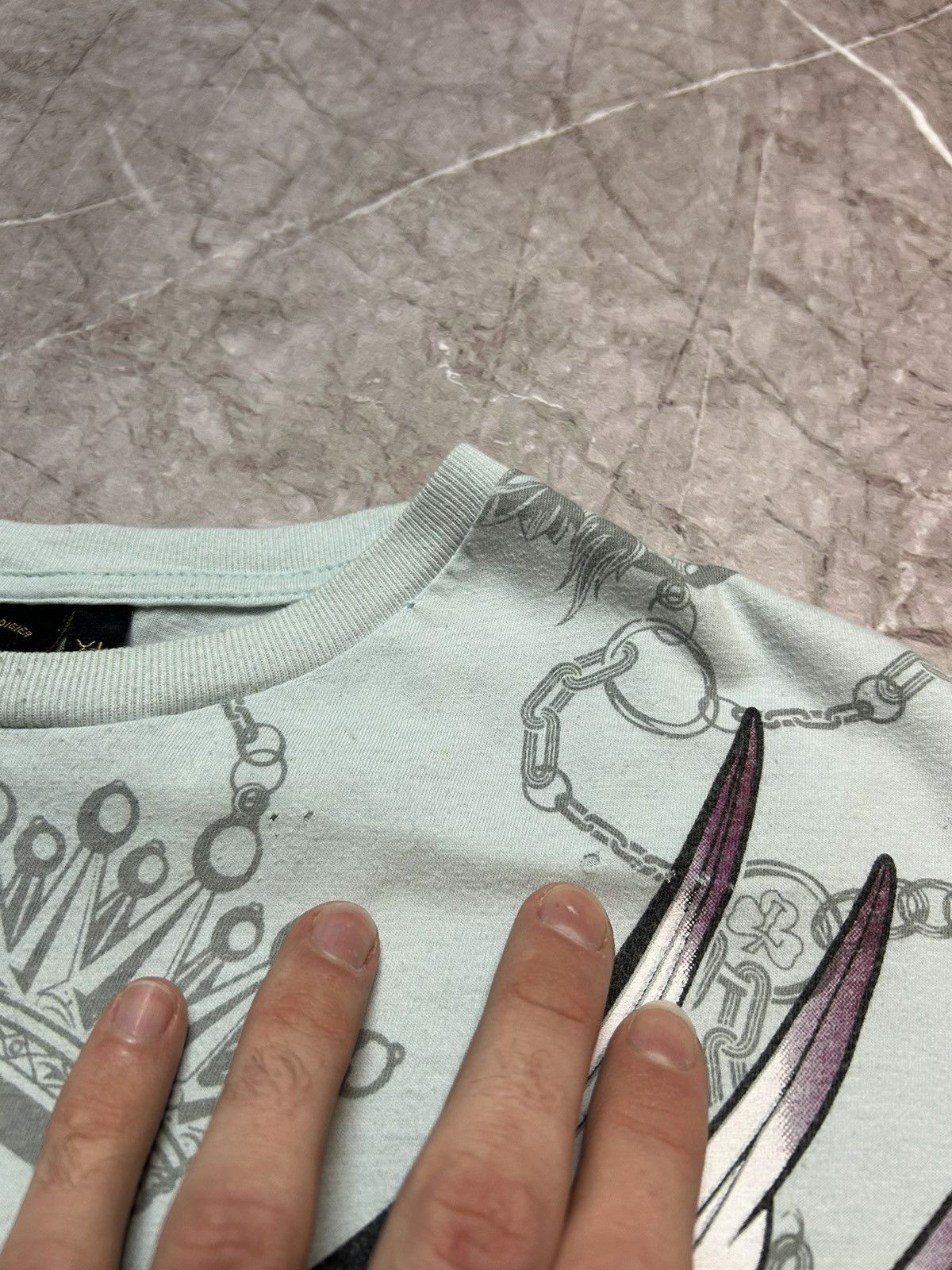 Christian Audigier × Ed Hardy × Vintage Christian Audigier T Shirt Skull Logo Ed Hardy Tee Size US XL / EU 56 / 4 - 4 Thumbnail