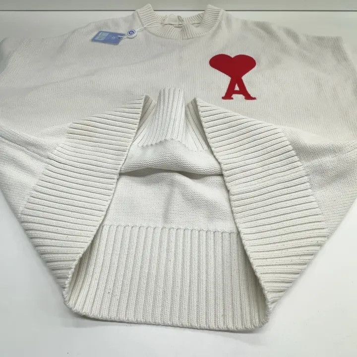AMI AMIPARIS FW21 Heart Logo Wool Sweater -2507 Size US XS / EU 42 / 0 - 6 Thumbnail