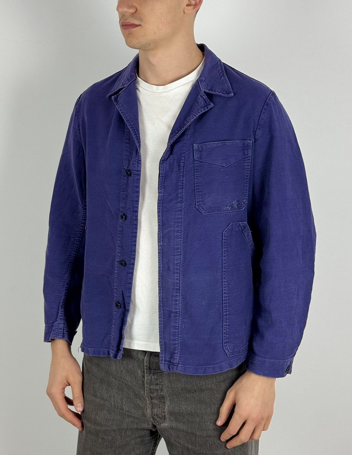 Vintage 1980’s Vintage Distressed ESCO Sanfor Repaired Work Jacket Size US M / EU 48-50 / 2 - 2 Thumbnail