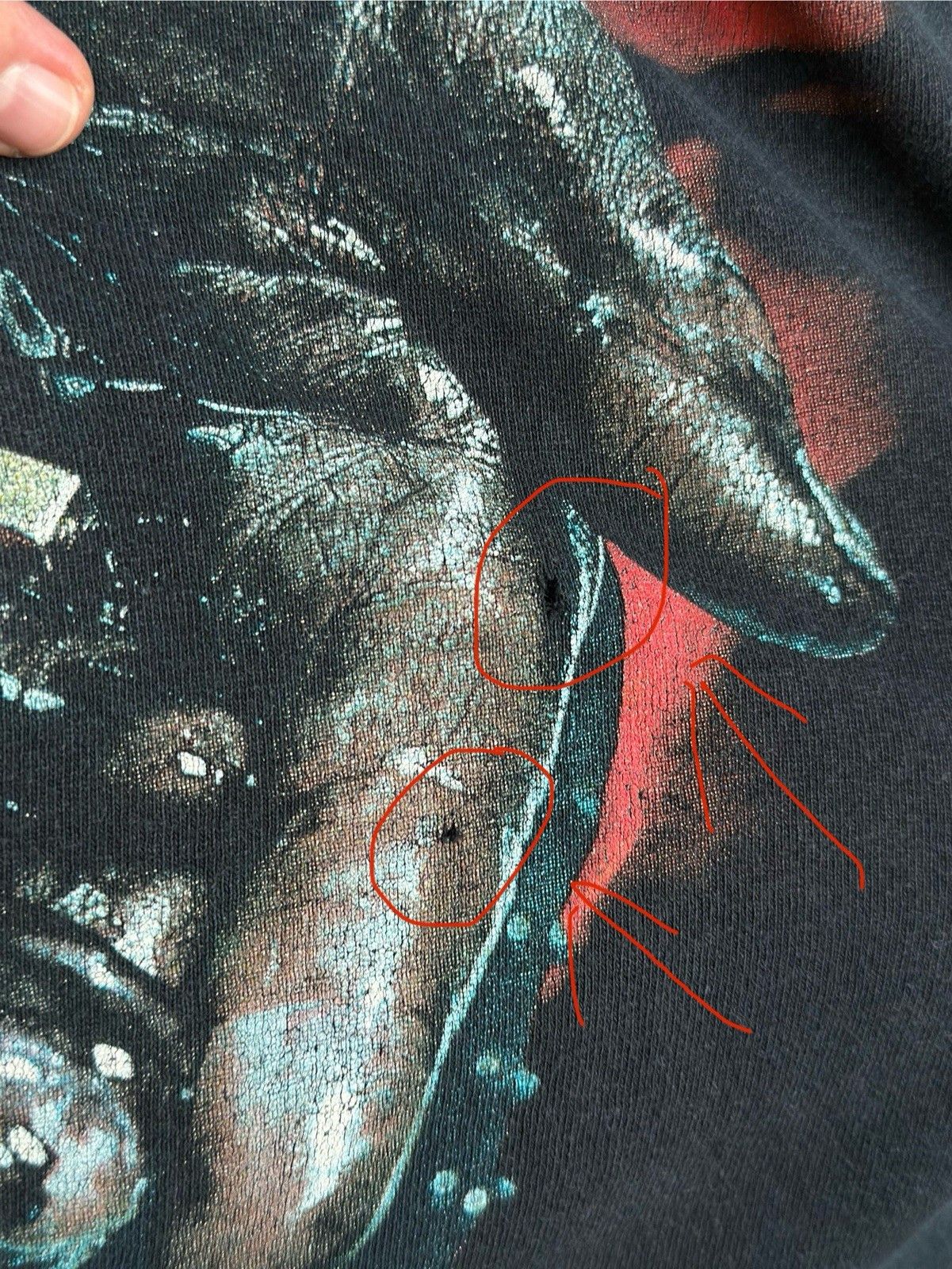 Gildan Vintage Ozzy Osbourne 2007 Black Rain Concert Tour T-Shirt Size US XL / EU 56 / 4 - 5 Thumbnail