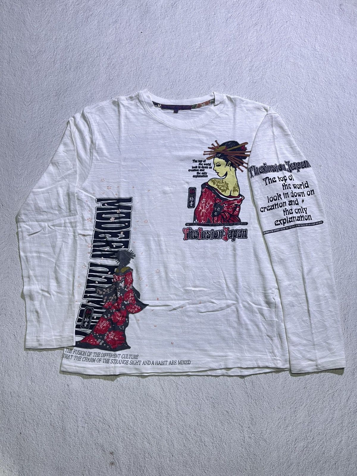 Japanese Brand VTG Y2K long sleeve tshirt japanese style Size US M / EU 48-50 / 2 - 4 Thumbnail
