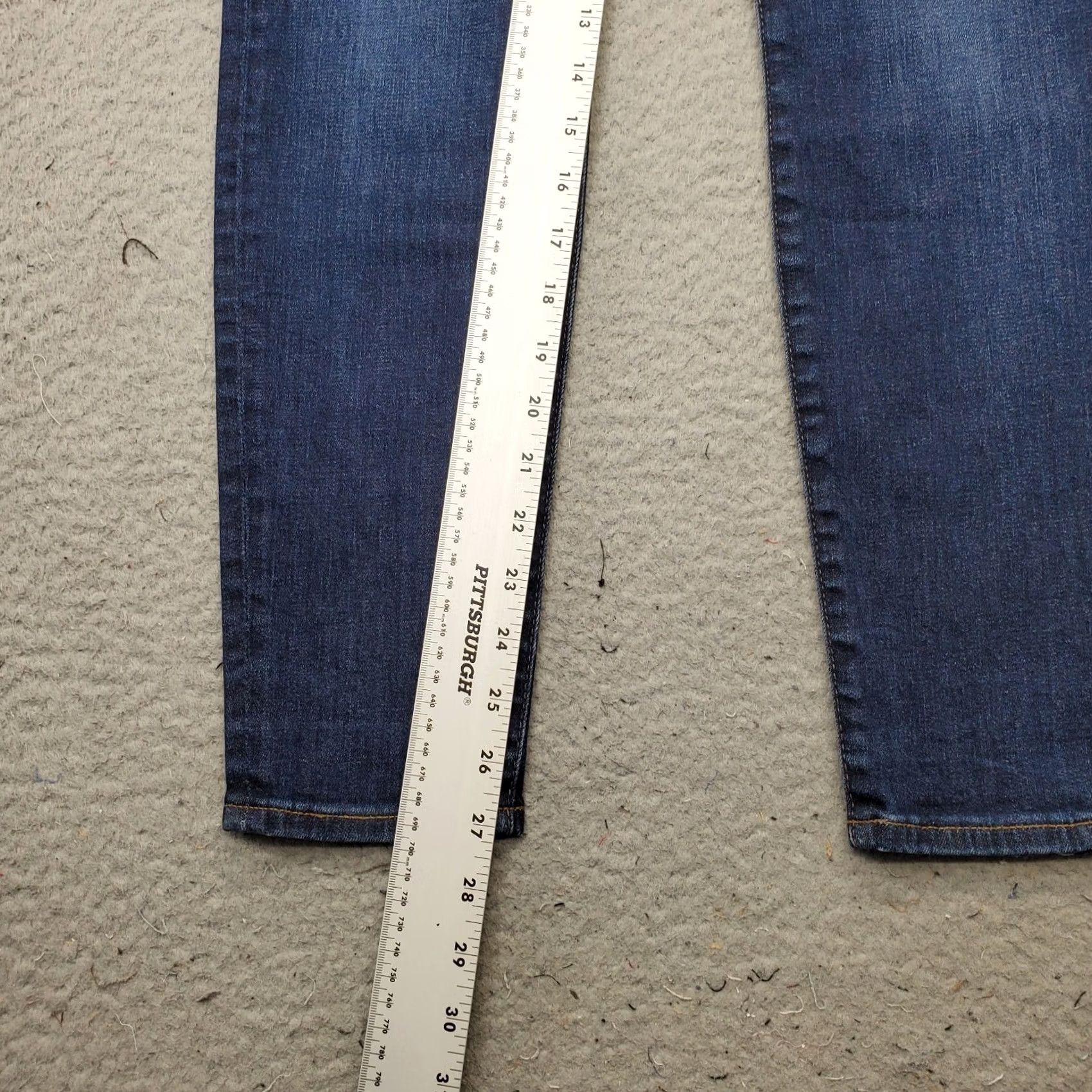 J.Crew J.CREW Jeans Womens 29 Blue Denim Stretch High-Rise Toothpick Skinny, 5-Pocket, Regular Fit, Cotton Denim Jeans Size 29" - 4 Thumbnail