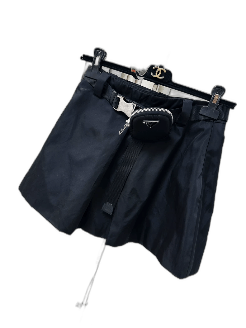 Prada Prada Black Nylon Pocket Shorts-2506 Size 41" - 1 Thumbnail