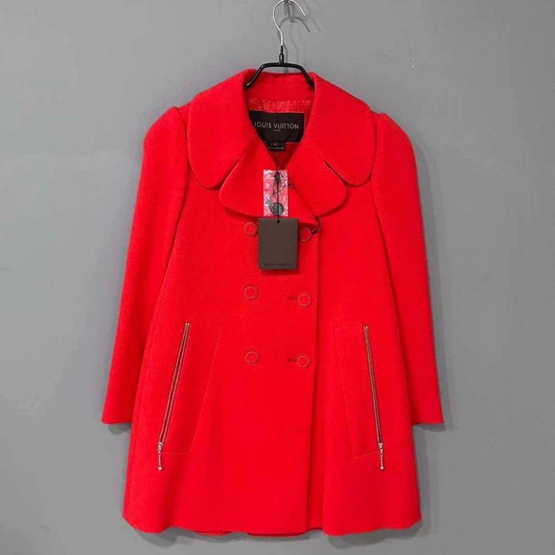 Louis Vuitton Louis Vuitton Double-breasted jacket with lace collar jack Size S / US 4 / IT 40 - 1 Thumbnail