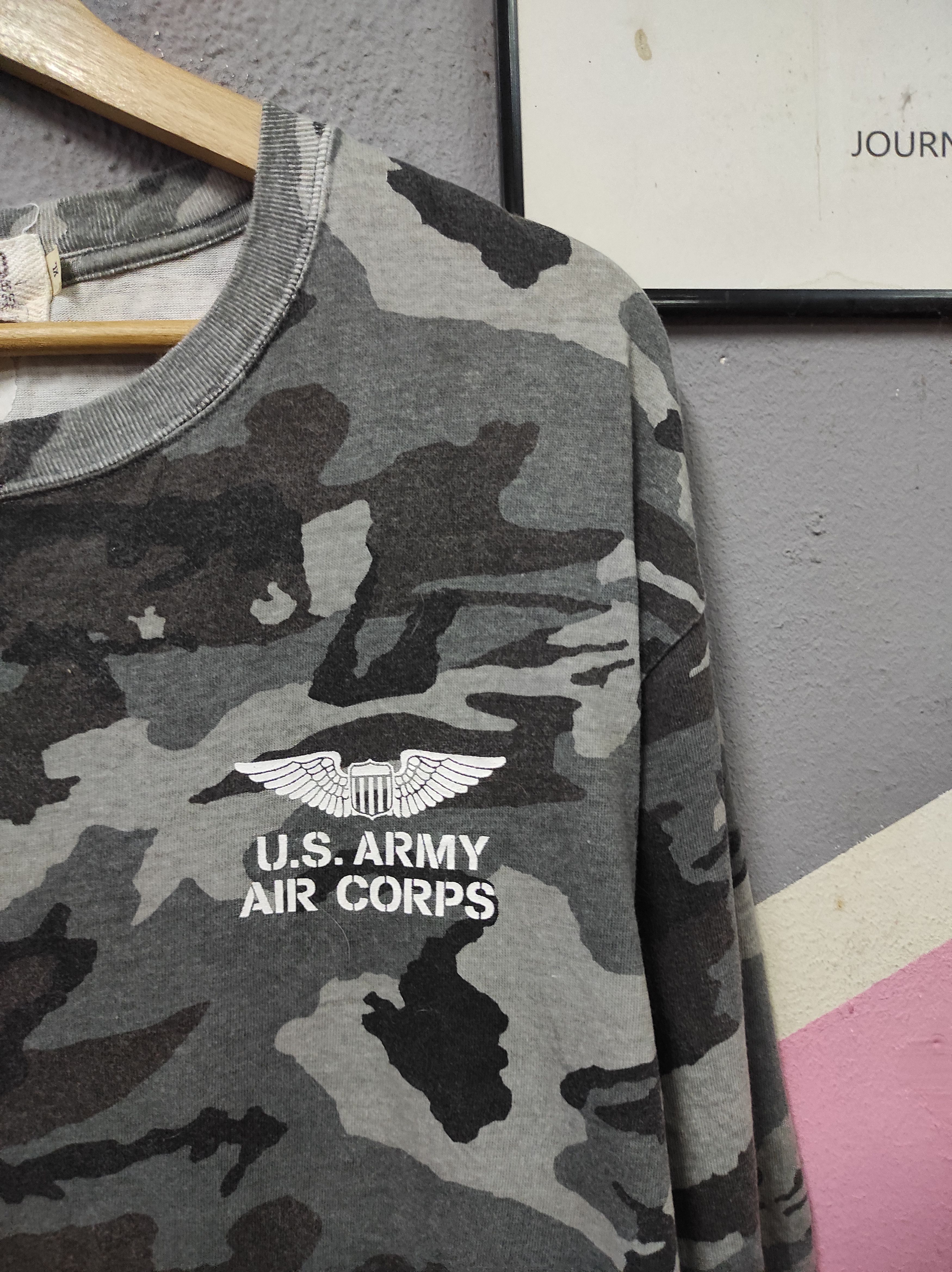 Avirex AVIREX SQUADRON US ARMY AIR CORPS CAMO T-SHIRT LONGSLEEVE Size US XL / EU 56 / 4 - 5 Thumbnail