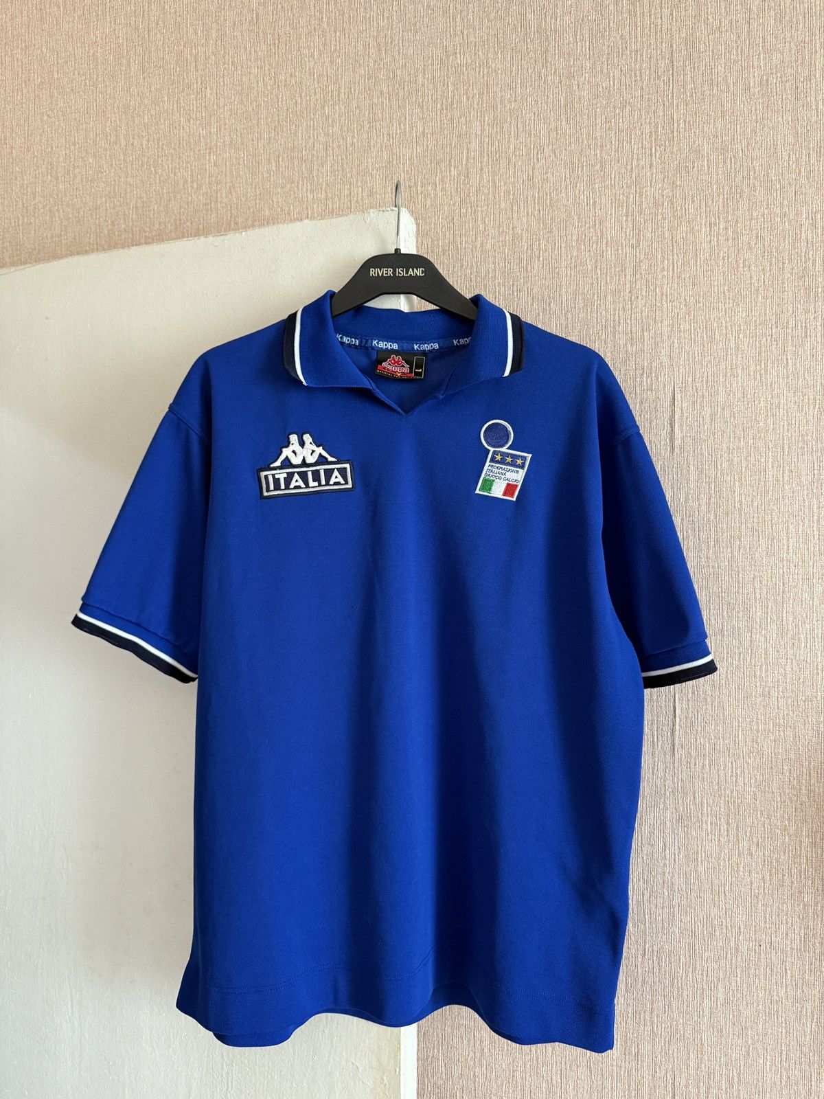 Kappa Vintage ITALY 1999 2000 POLO FOOTBAL SOCCER JERSEY KAPPA Size US L / EU 52-54 / 3 - 4 Thumbnail