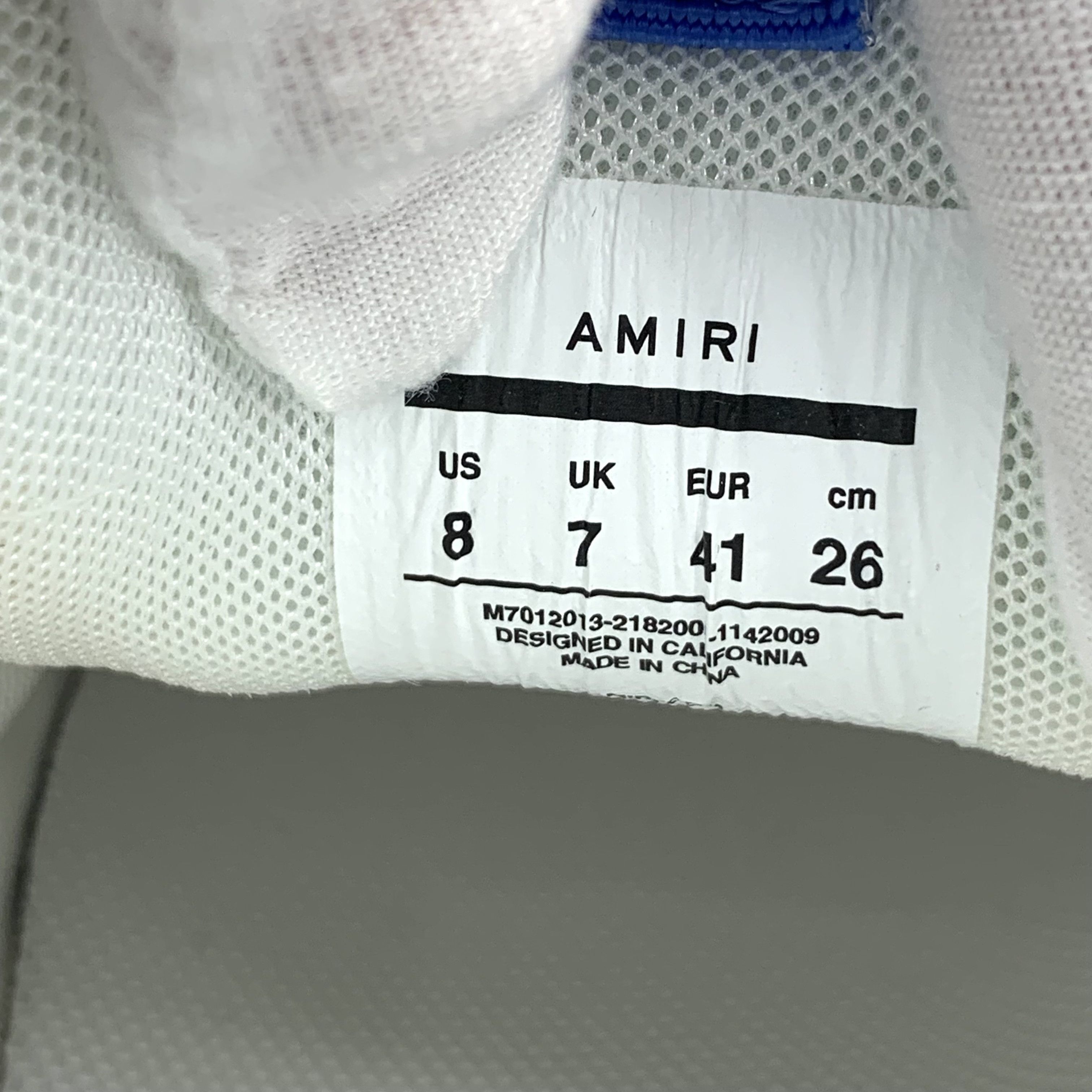 Amiri Amiri Runner Sneakers Mesh & Leather Upper Rubber Sole Size US 8 / EU 41 - 6 Thumbnail