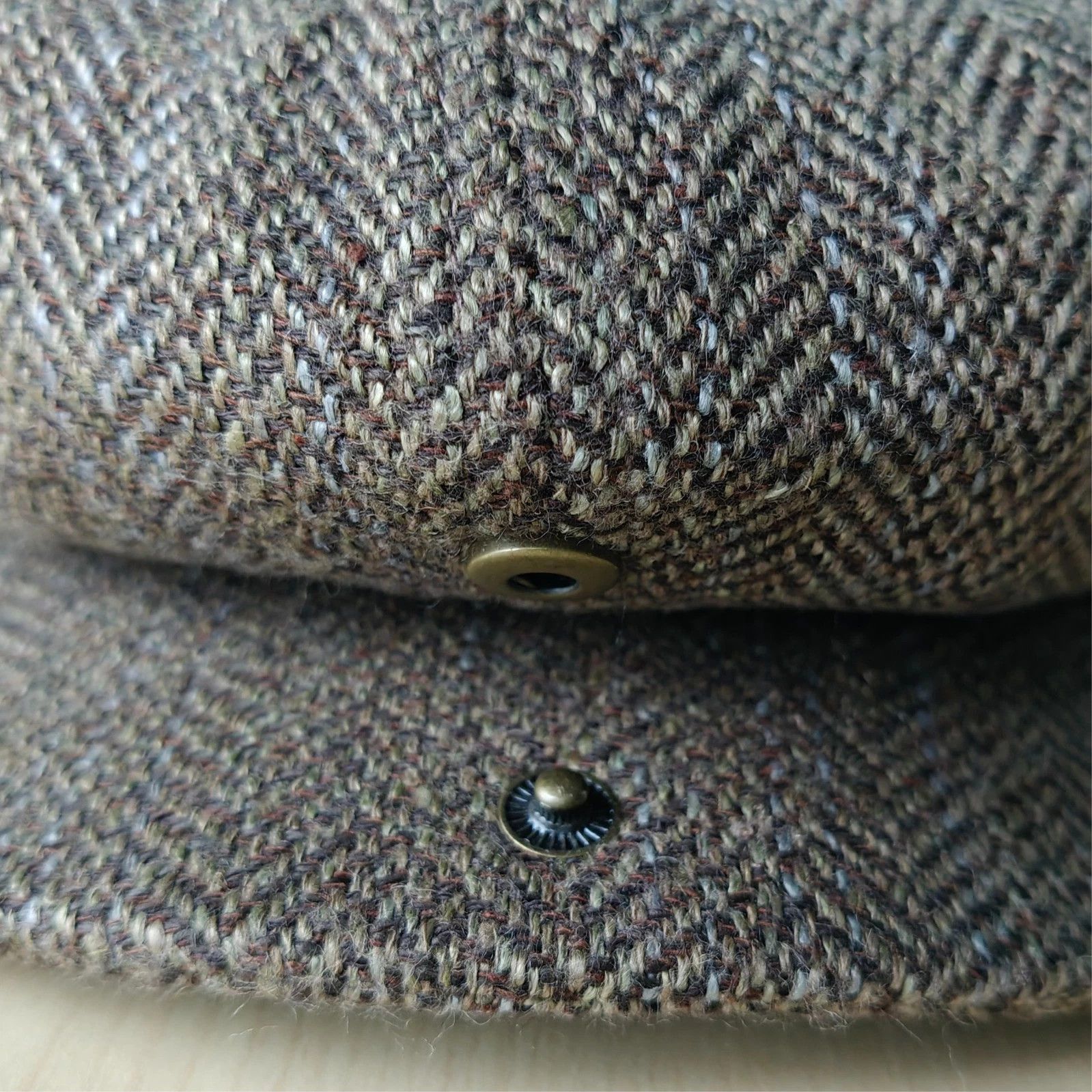 RRL Ralph Lauren DOUBLE RL Linen Herringbone Newsboy Cap T/1919 Size ONE SIZE - 6 Thumbnail