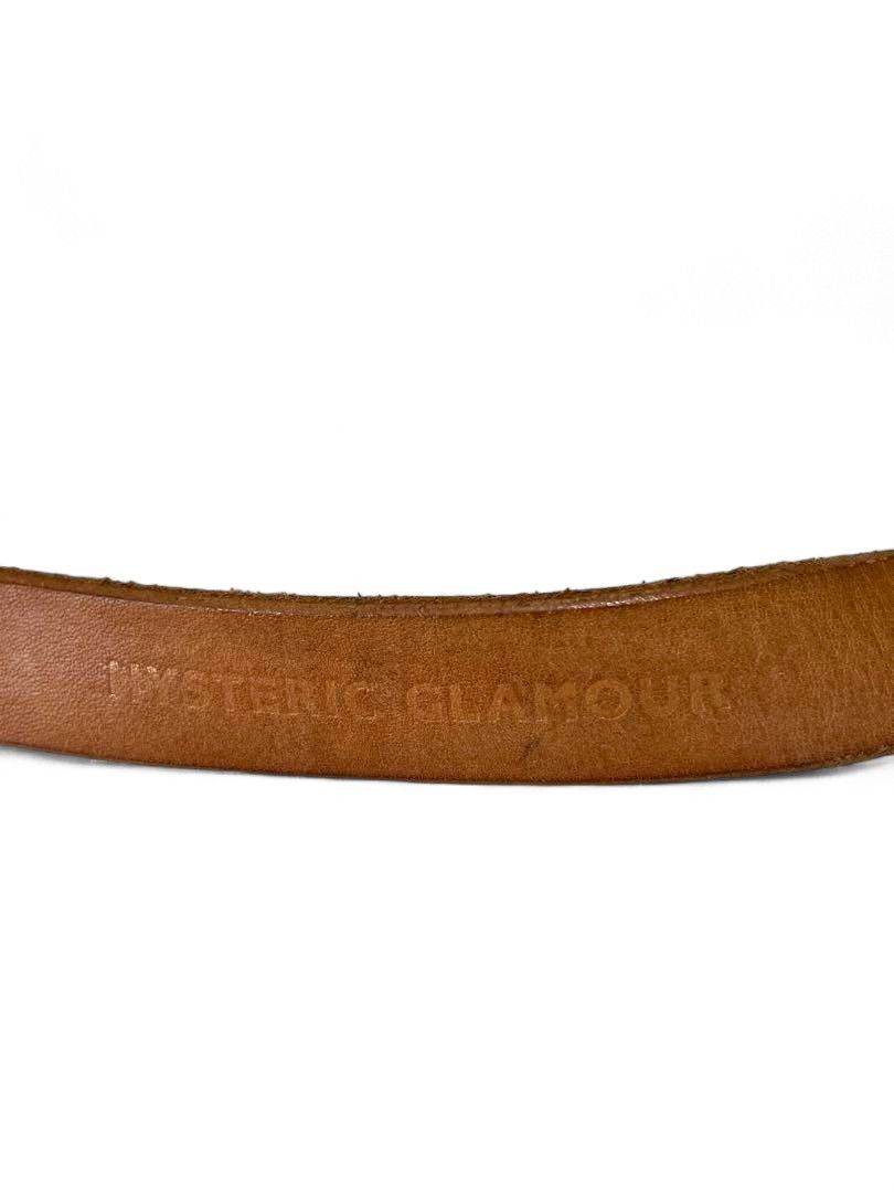 Hysteric Glamour Hysteric Glamour - brown leather belt big pendant silver Size ONE SIZE - 6 Thumbnail