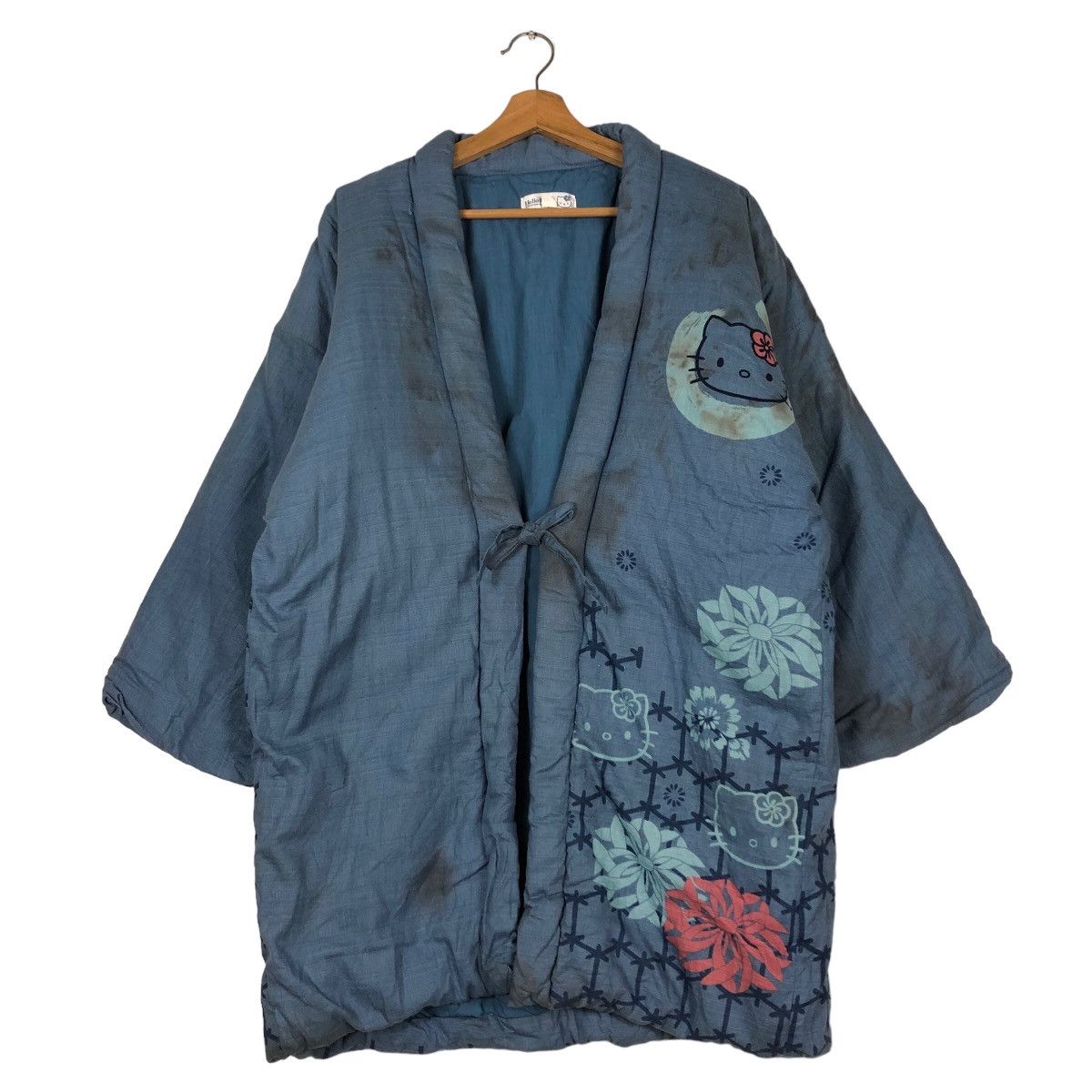 Cartoon Network 🔥Vintage Long Kimono Traditional Japanese Hello Kitty Big Size US L / EU 52-54 / 3 - 1 Thumbnail