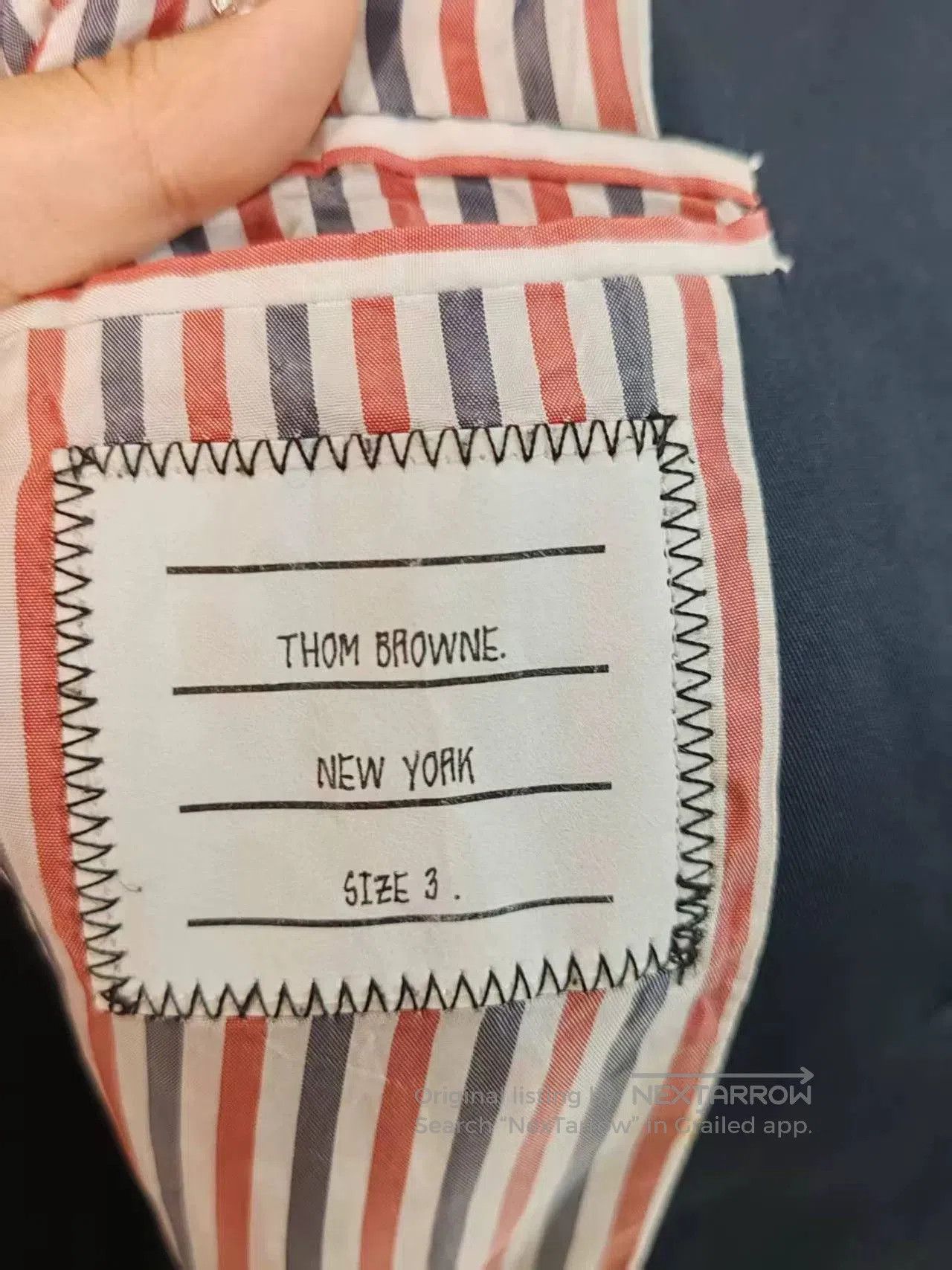 Thom Browne Thom Browne Baseball Jacket Genuine Leather. Size US M / EU 48-50 / 2 - 4 Thumbnail