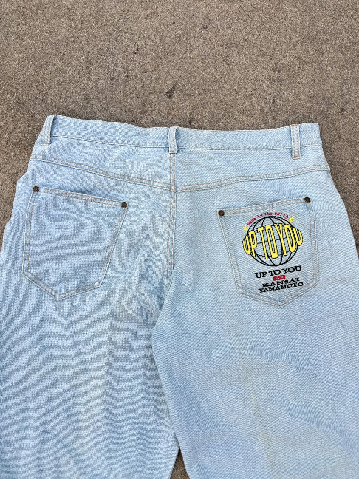 Kansai Yamamoto Rare Kansai Yamamoto Light Blue Jeans Size US 35 - 3 Thumbnail