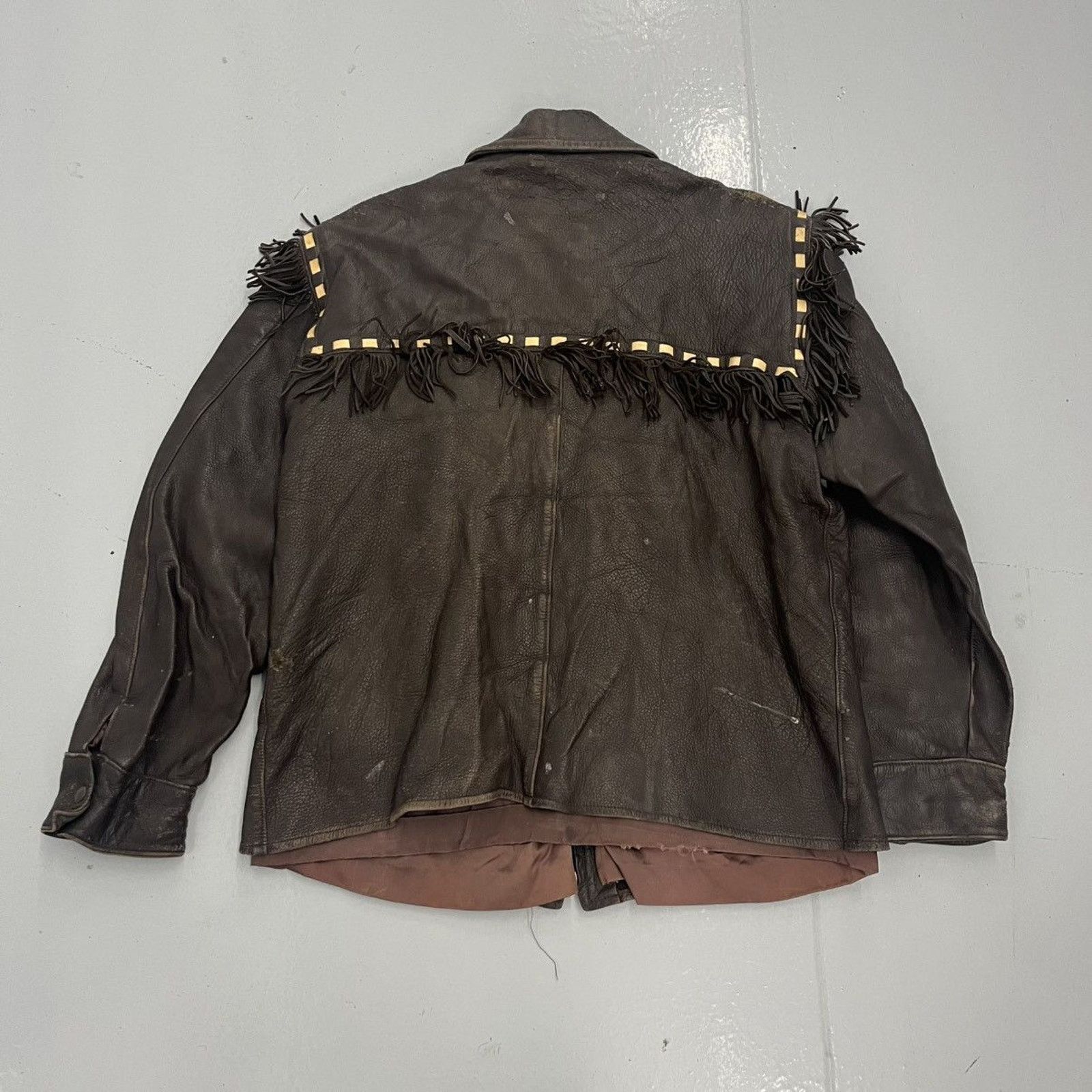 Other Vintage 60s Brown Western Cowboy Tassel Jacket Size US M / EU 48-50 / 2 - 4 Thumbnail